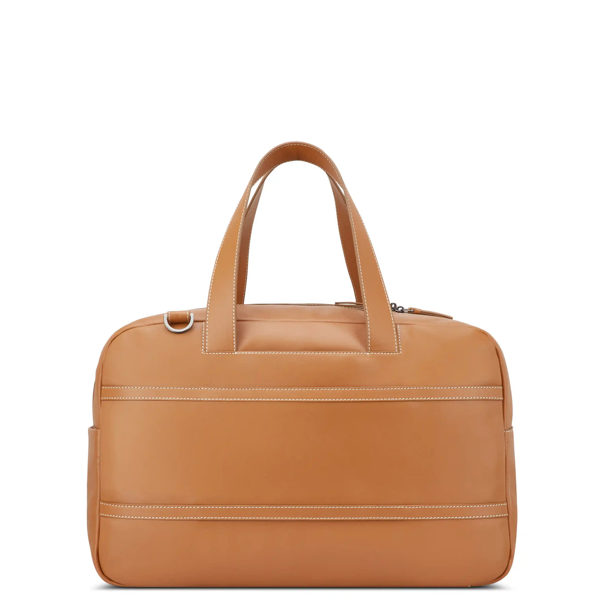 Delsey Chatelet Air 2.0 Leather Weekender Bag in Cognac — back view