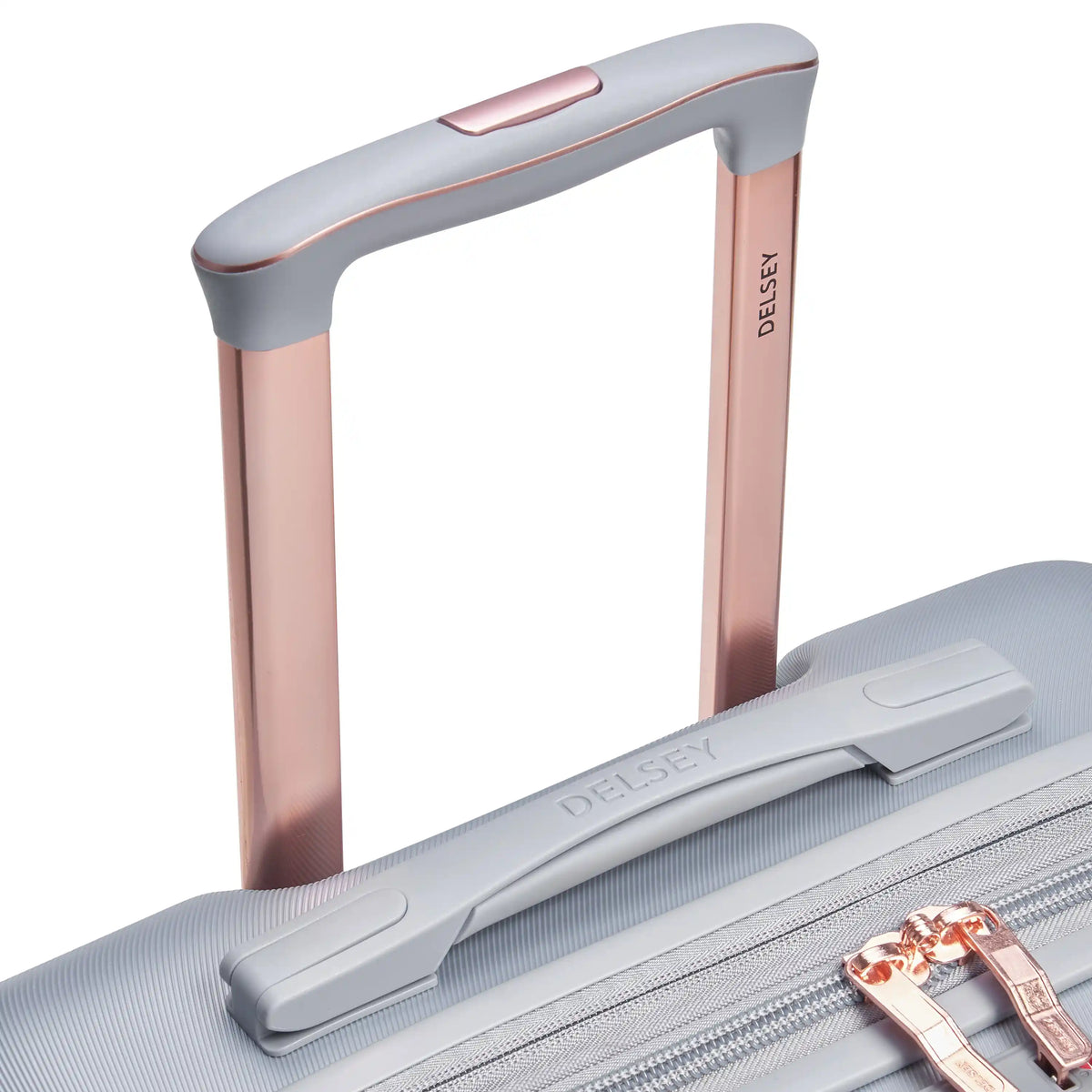 Delsey Cruise 3.0 Medium Expandable Spinner in Platinum — detail view 4 # color_Platinum