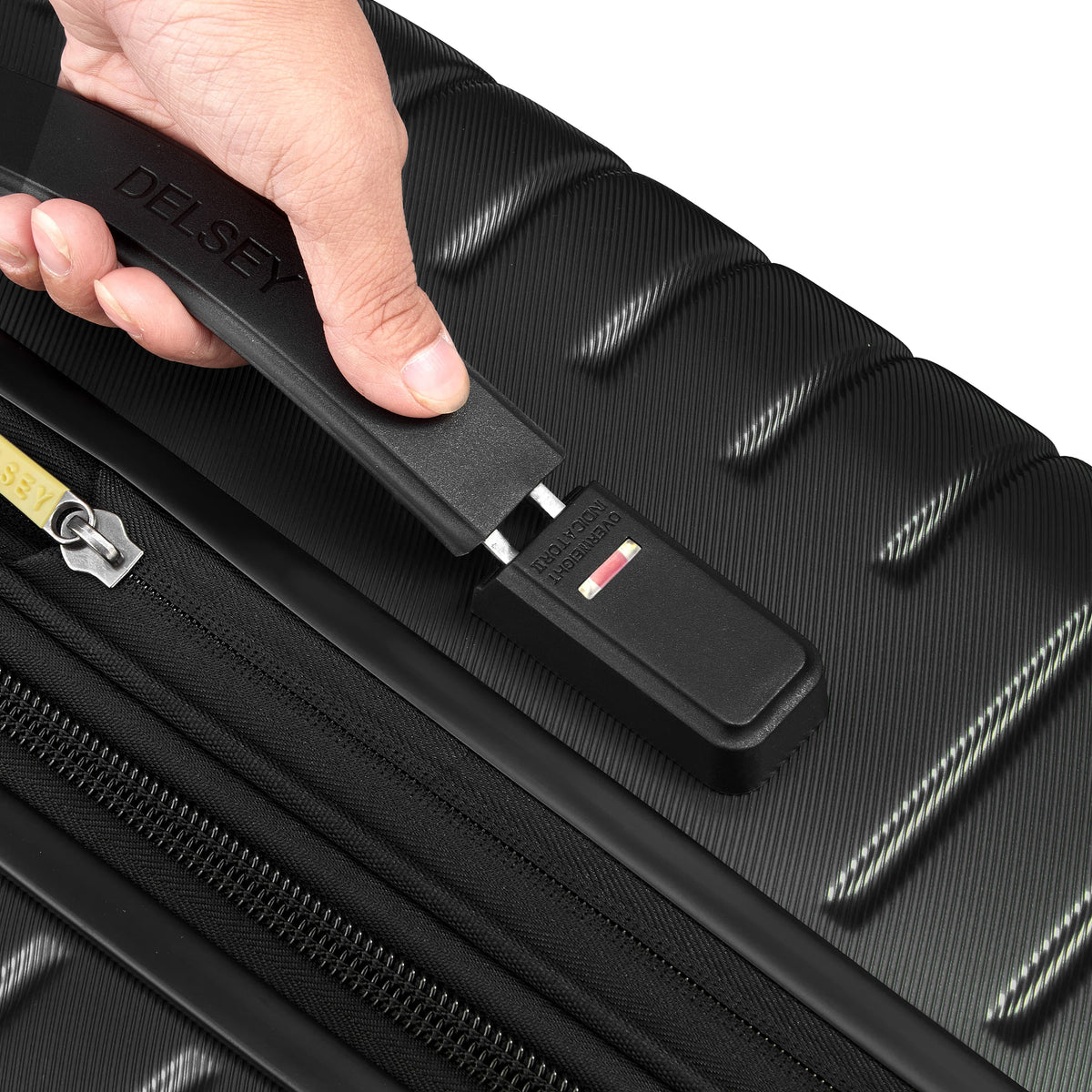 Delsey Cruise 3.0 Large Expandable Spinner in Black — detail view 6 # color_Black