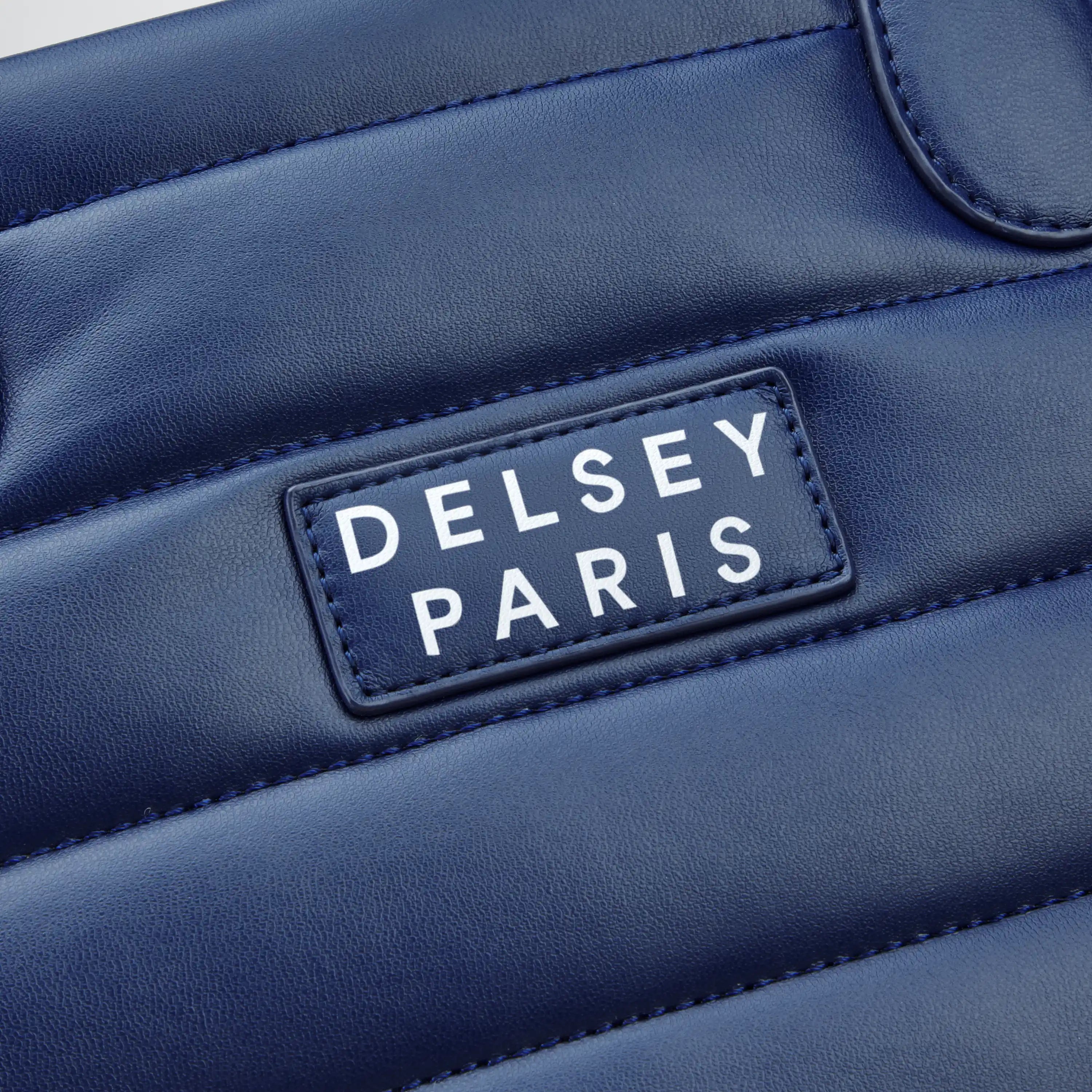 Delsey Cruise 3.0 Softside Tote Travel Bag with Laptop Pocket in Deep Sea Navy — detail view 2 # color_Deep Sea Navy