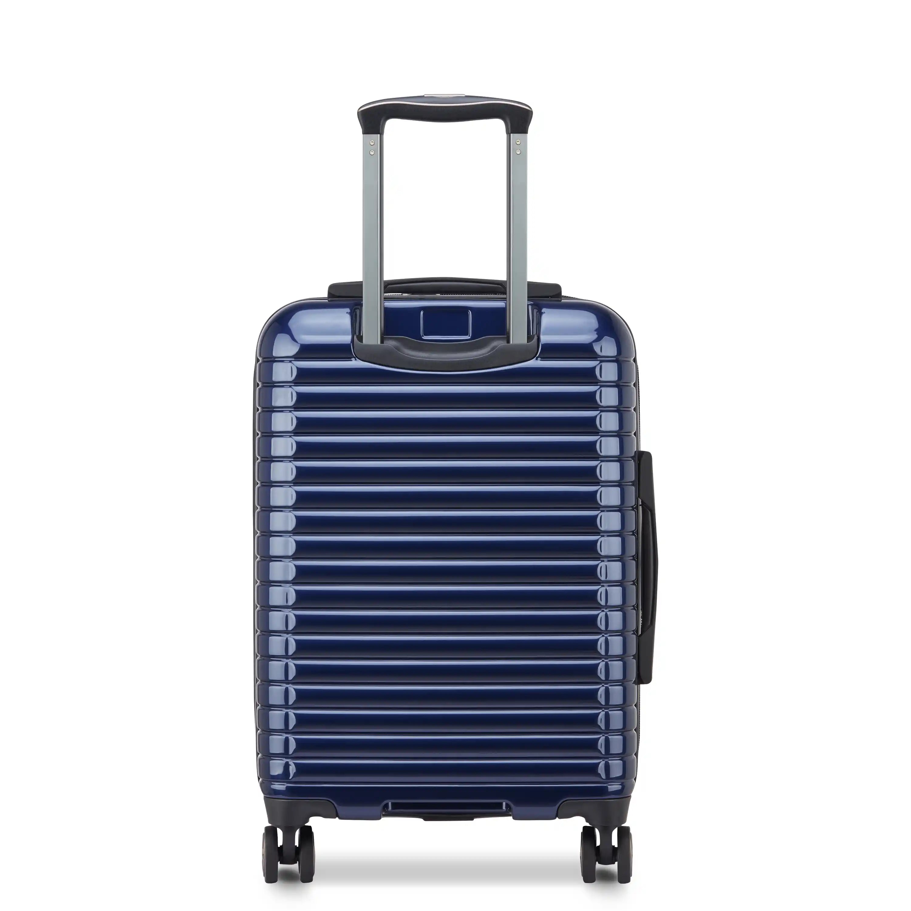 Delsey Cruise 3.0 Carry-On Plus Expandable Spinner in Deep Sea Navy — detail view 2 # color_Deep Sea Navy