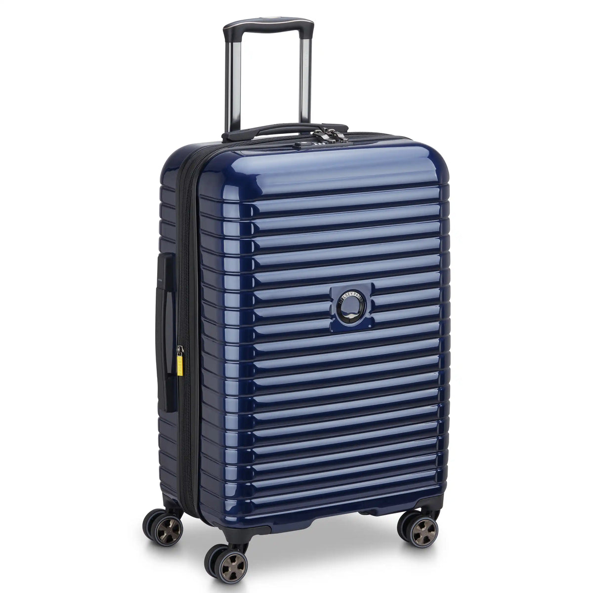 Delsey Cruise 3.0 Medium Expandable Spinner in Deep Sea Navy — front view # color_Deep Sea Navy