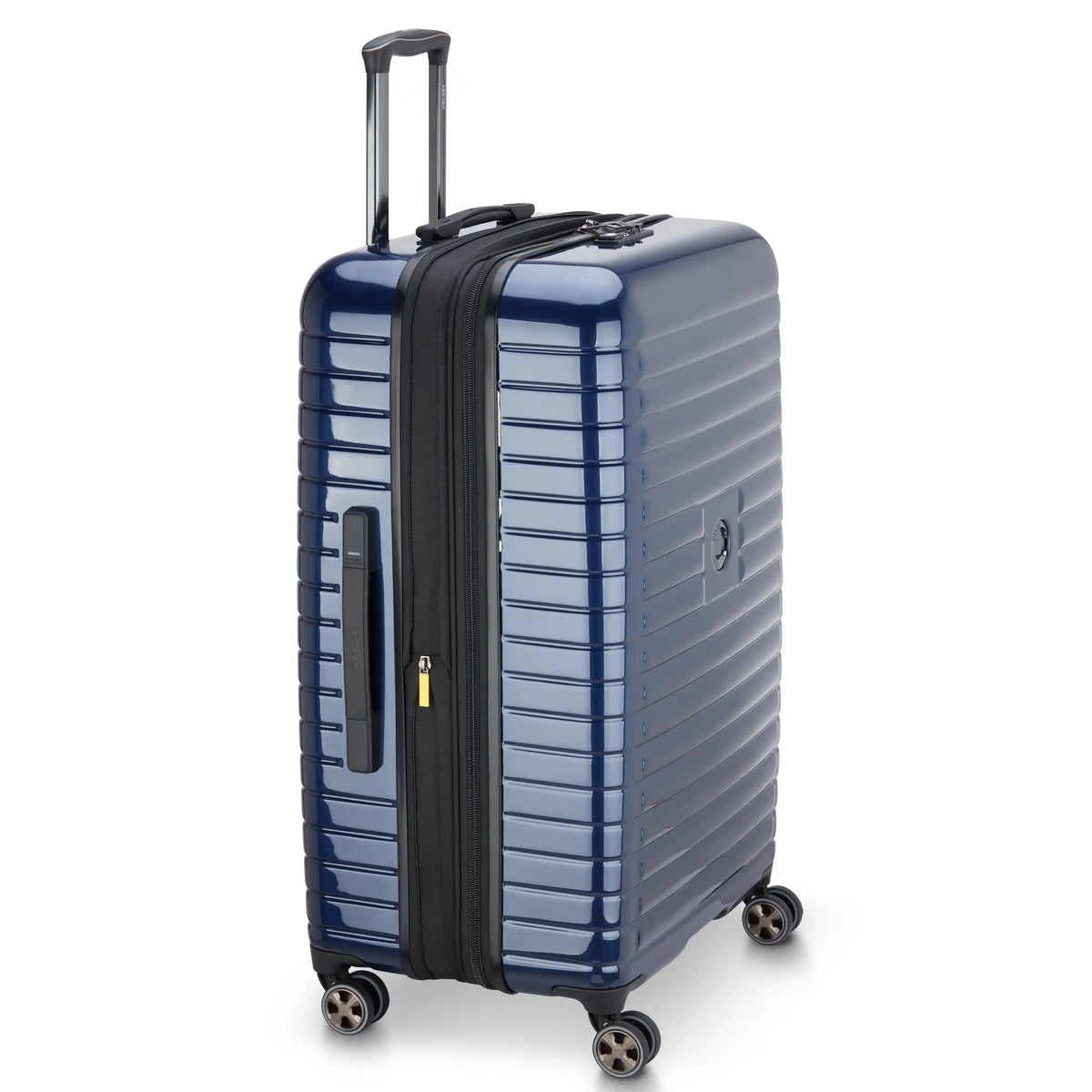 Delsey Cruise 3.0 Large Expandable Spinner in Deep Sea Navy — angle view 2 # color_Deep Sea Navy