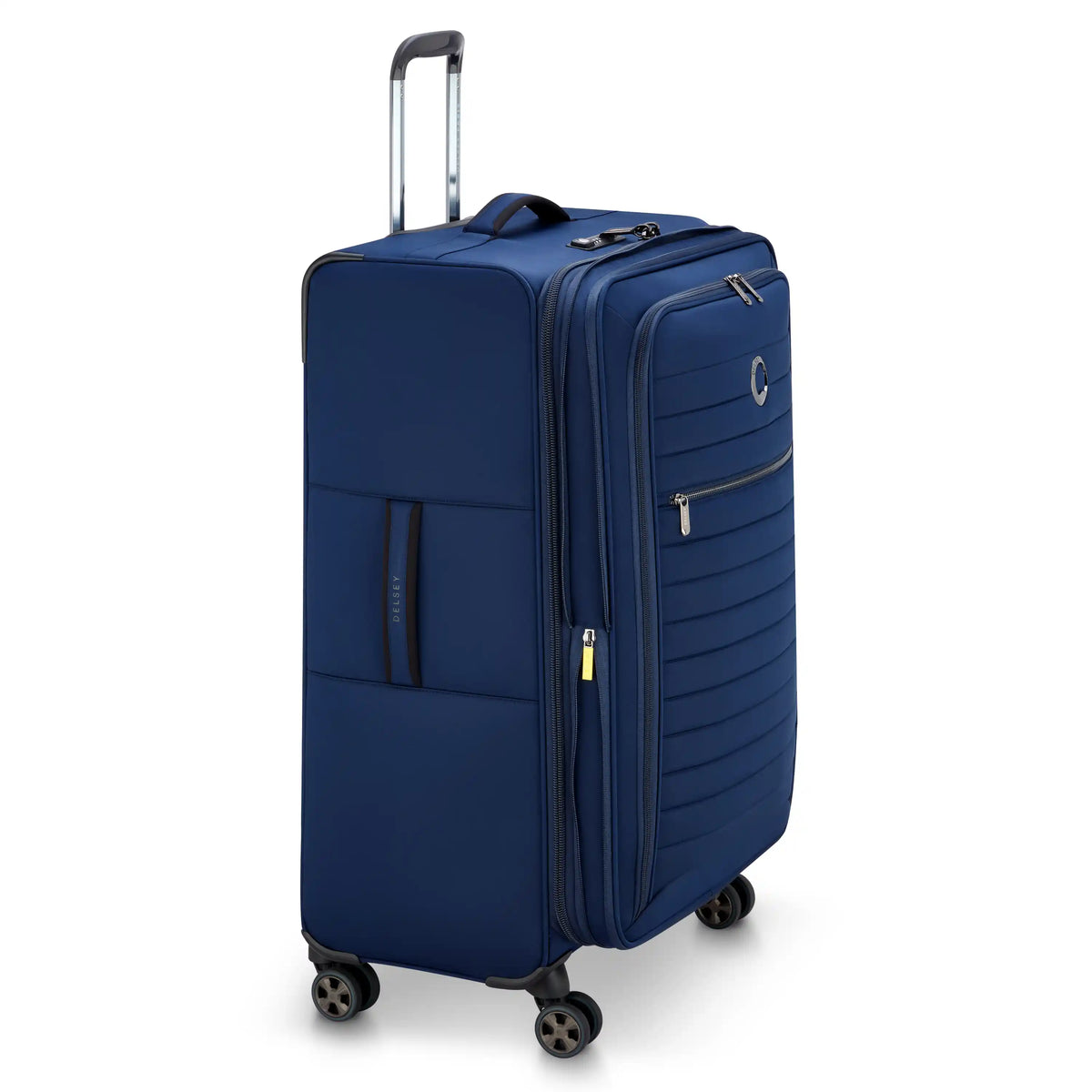 Delsey Cruise 3.0 Softside Large Expandable Spinner in Deep Sea Navy — angle view 3 # color_Deep Sea Navy