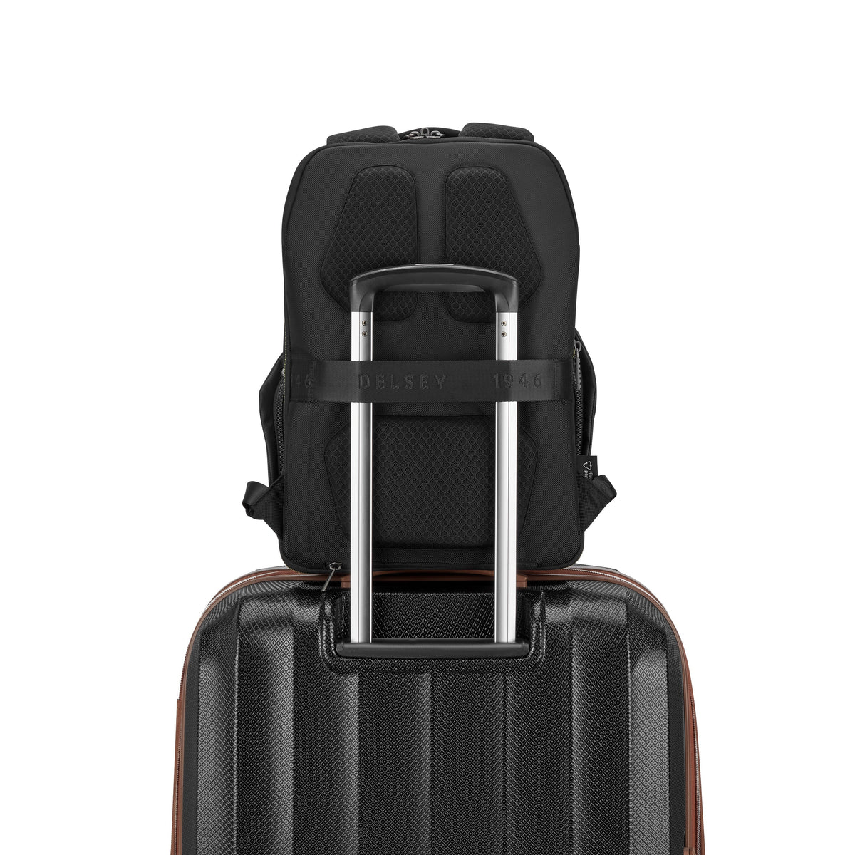 Delsey DLC Pro 15-Inch Laptop Backpack in Black — lifestyle # color_Black