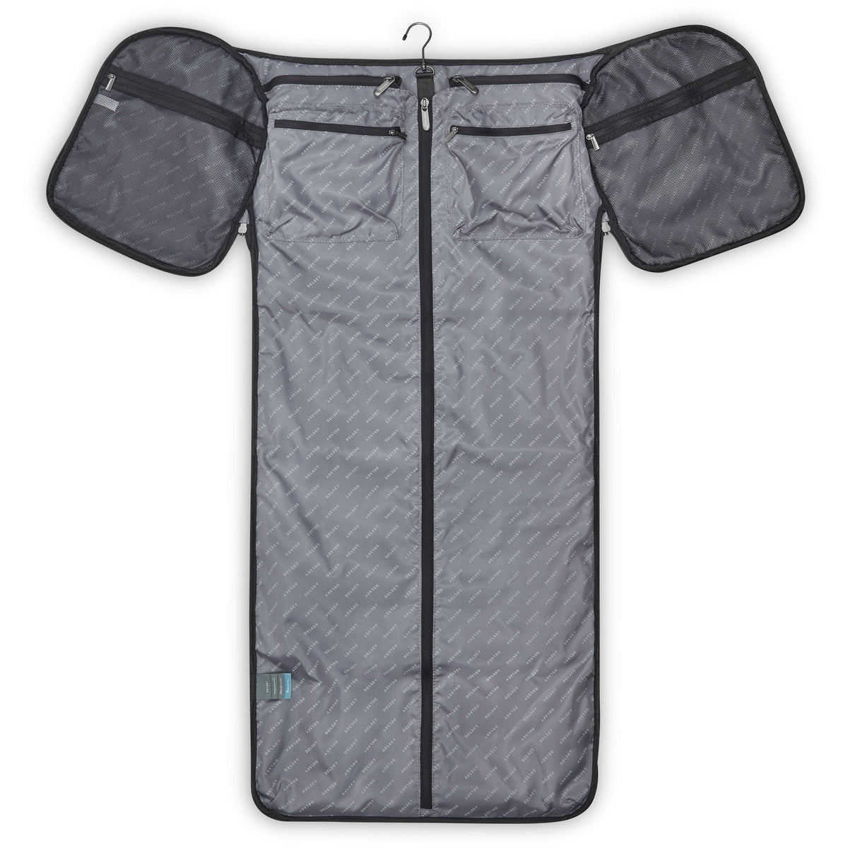 Delsey DLC Pro Garment Duffel Bag in Black — interior view 3 # color_Black