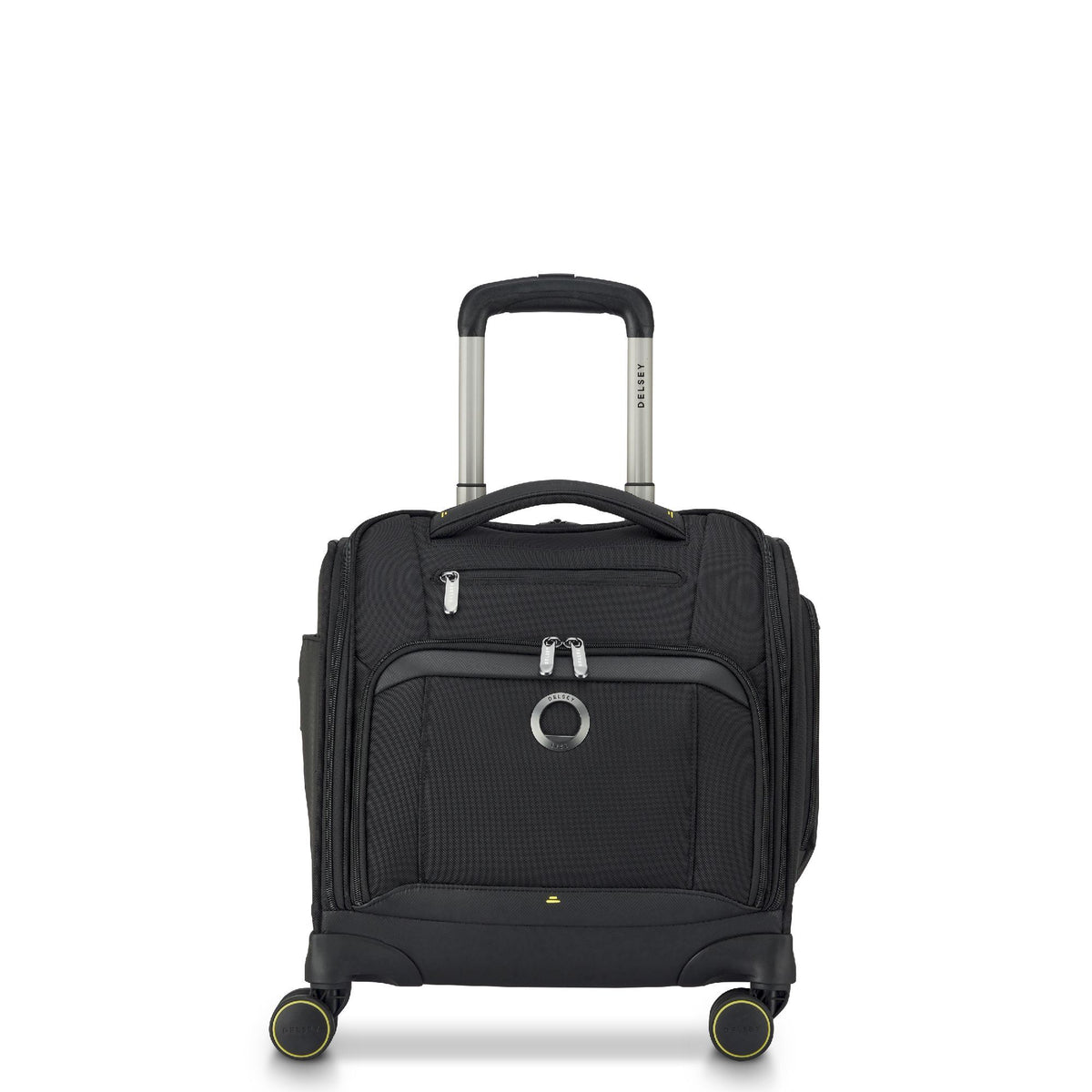 Delsey DLC Pro 4-Wheeled Underseater in Black — front view # color_Black