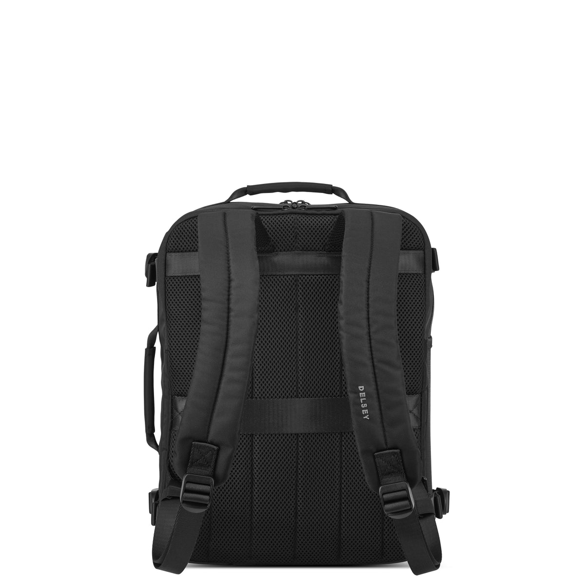 Delsey DLC 2.0 Carry-On Underseater Backpack in Black — back view