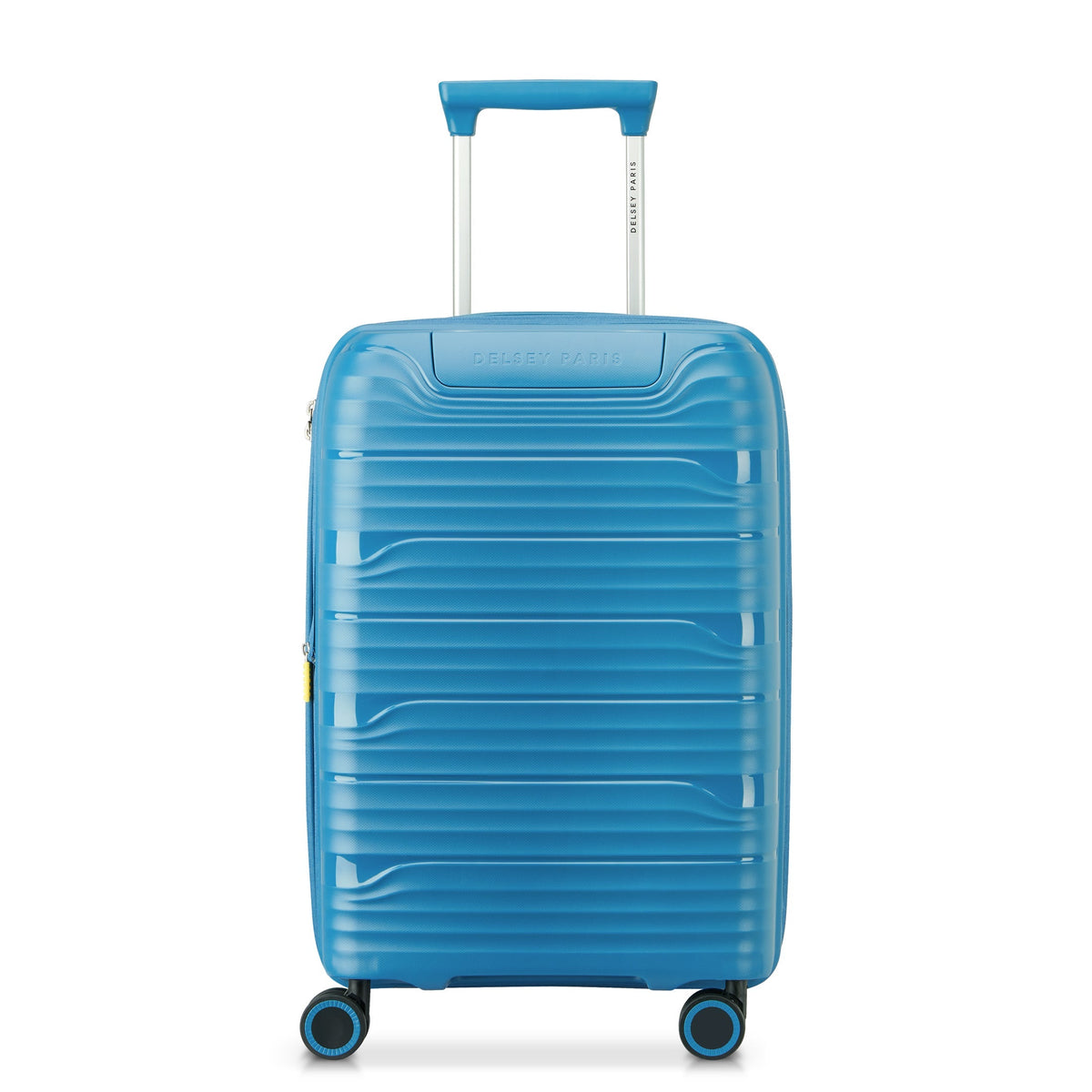 Delsey Dune Carry-On Plus Expandable Spinner in Teal — angle view 2