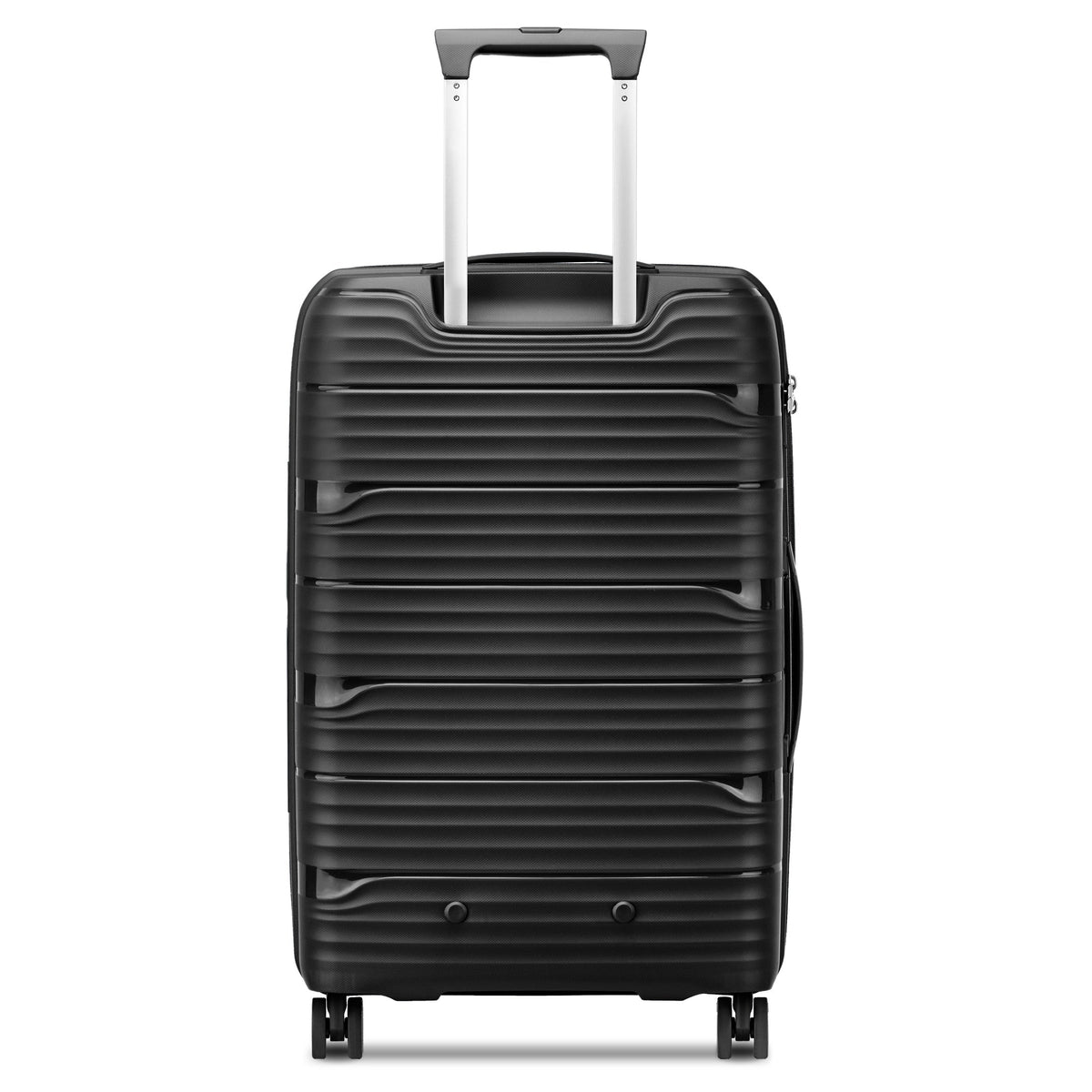 Delsey Dune Medium Expandable Spinner in Black — back view