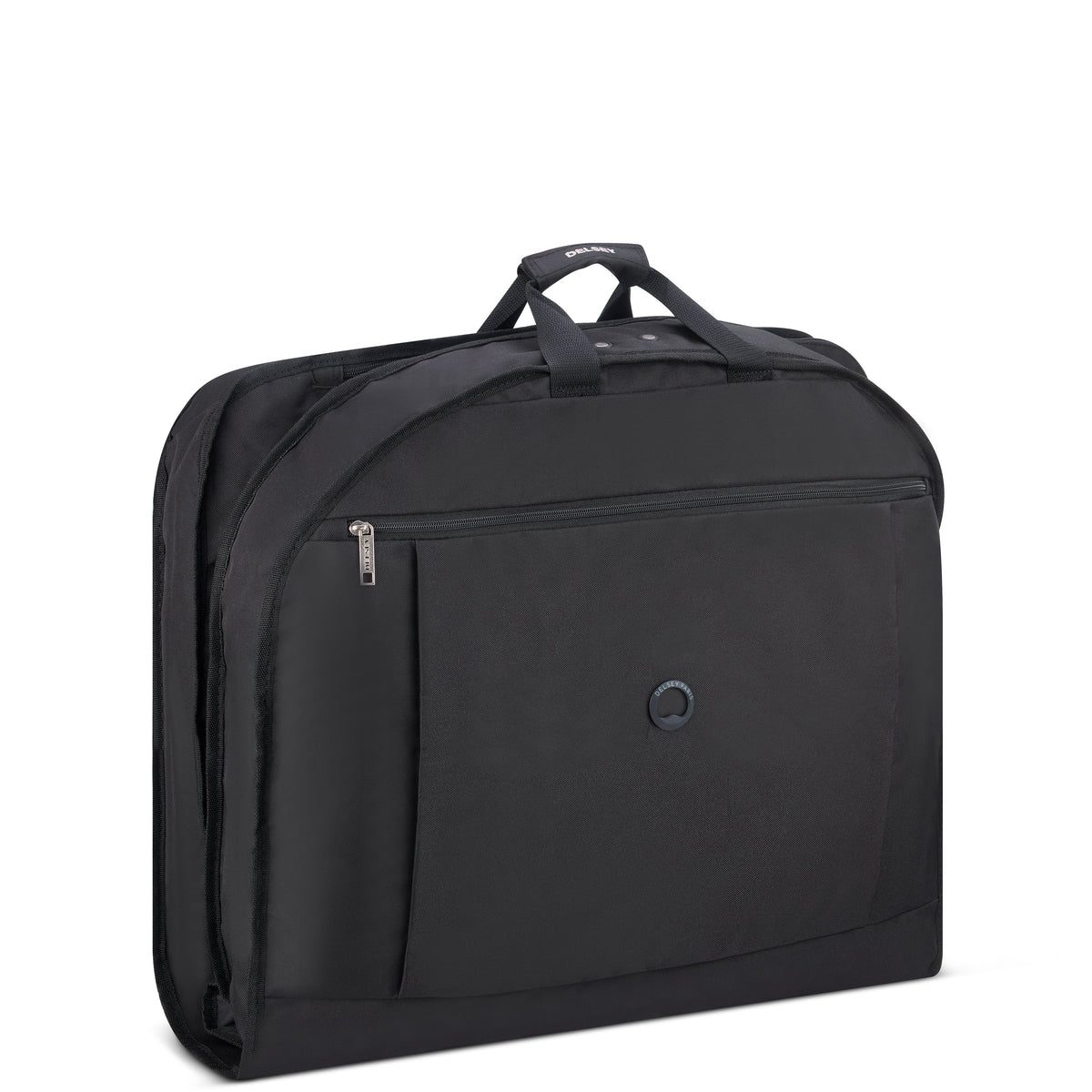 Delsey Helium DLX Carry-On Suit Garment Bag in Black — angle view 2