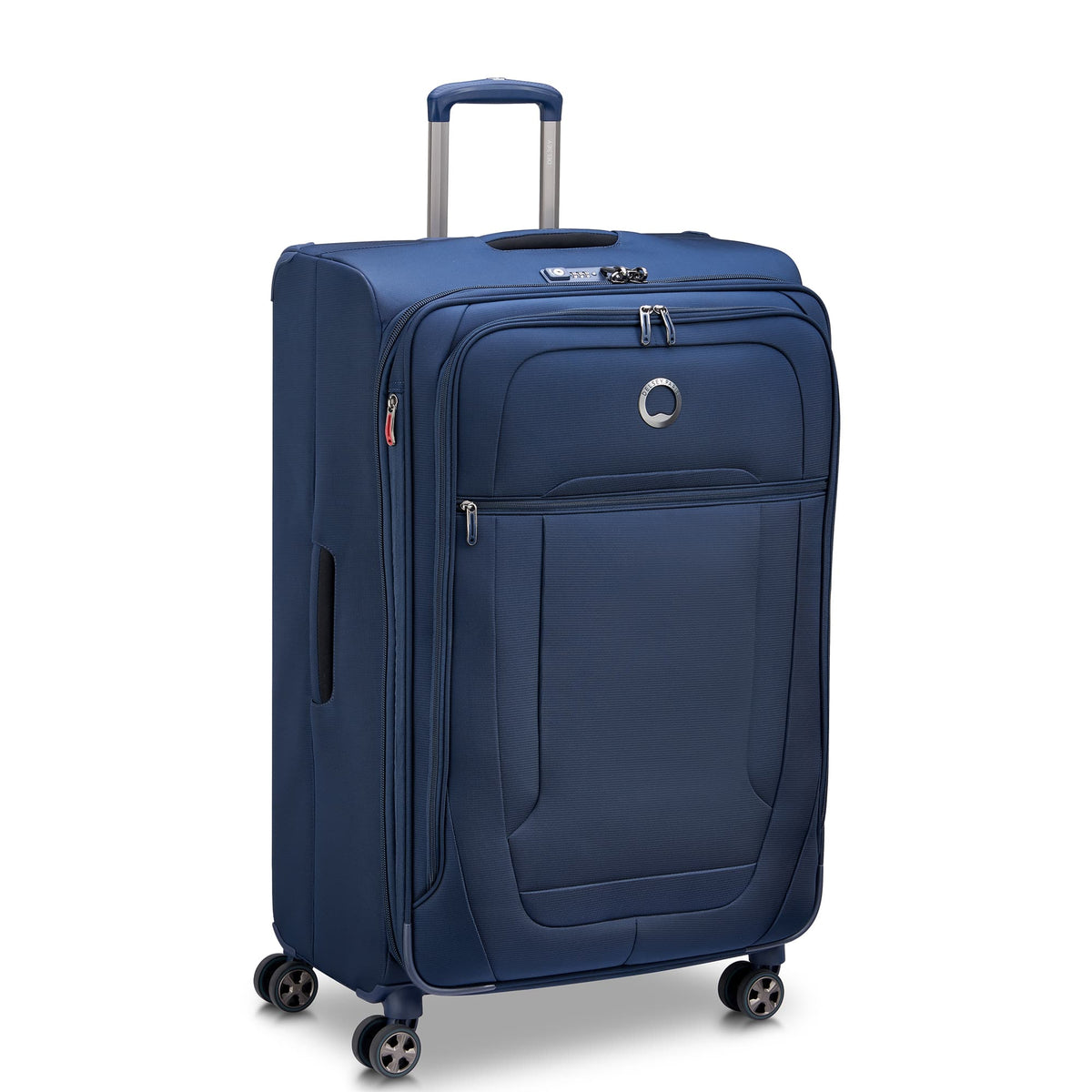 Delsey Helium DLX Large Expandable Spinner in Navy — angle view 2 # color_Navy
