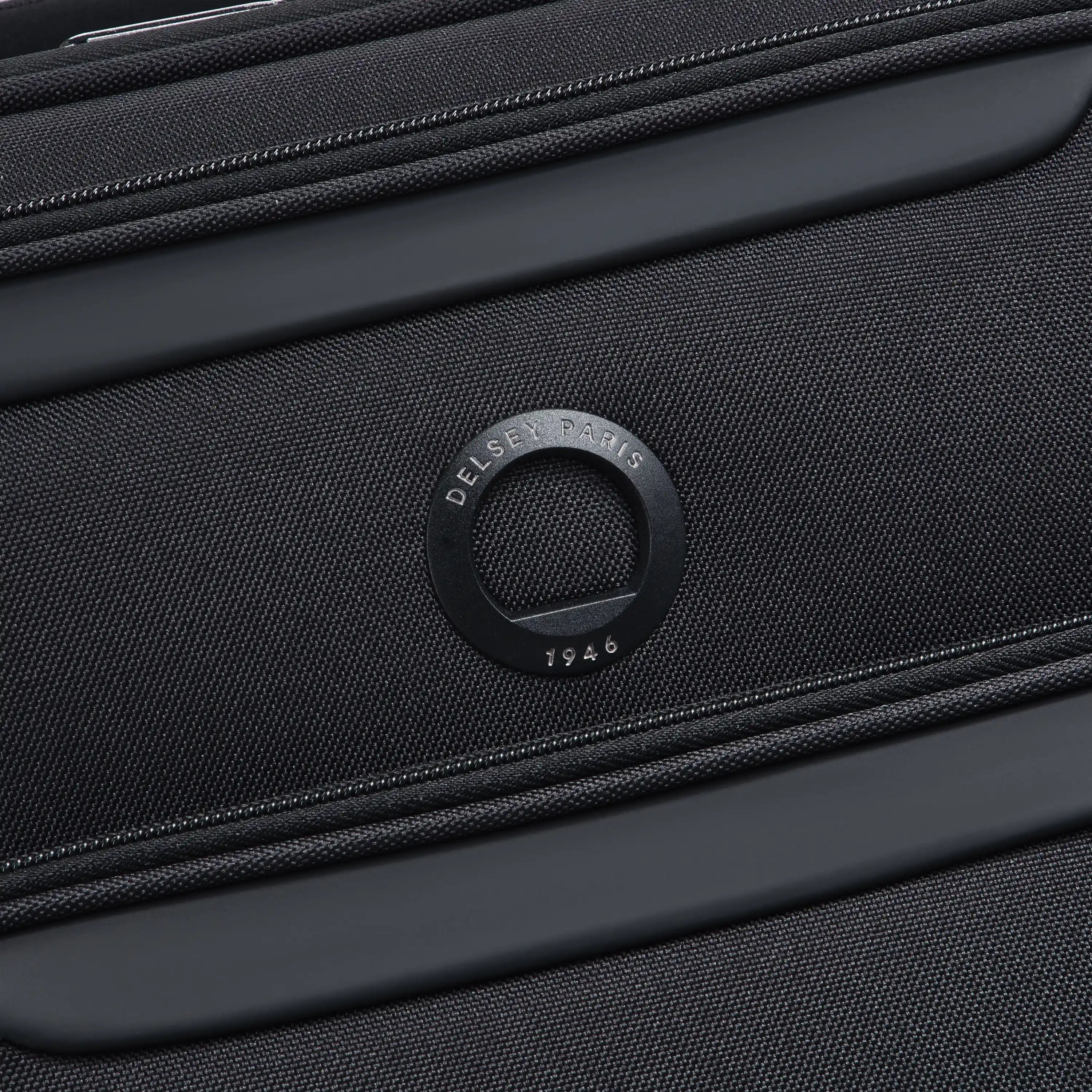 Delsey Sky Max 3.0 Carry-On Plus Expandable Softside Luggage in Black — detail view # color_Black