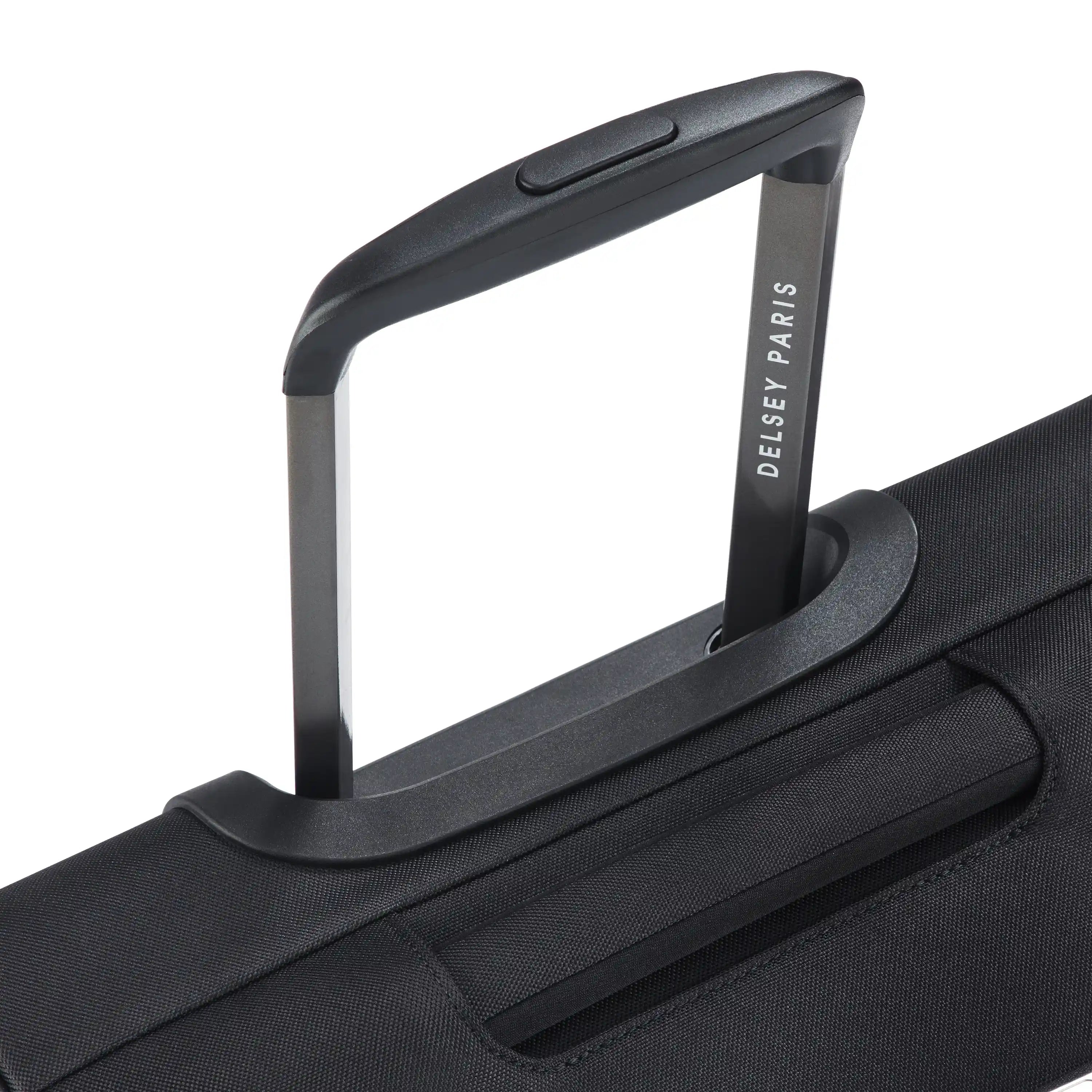 Delsey Sky Max 3.0 Carry-On Plus Expandable Softside Luggage in Black — detail view 2 # color_Black