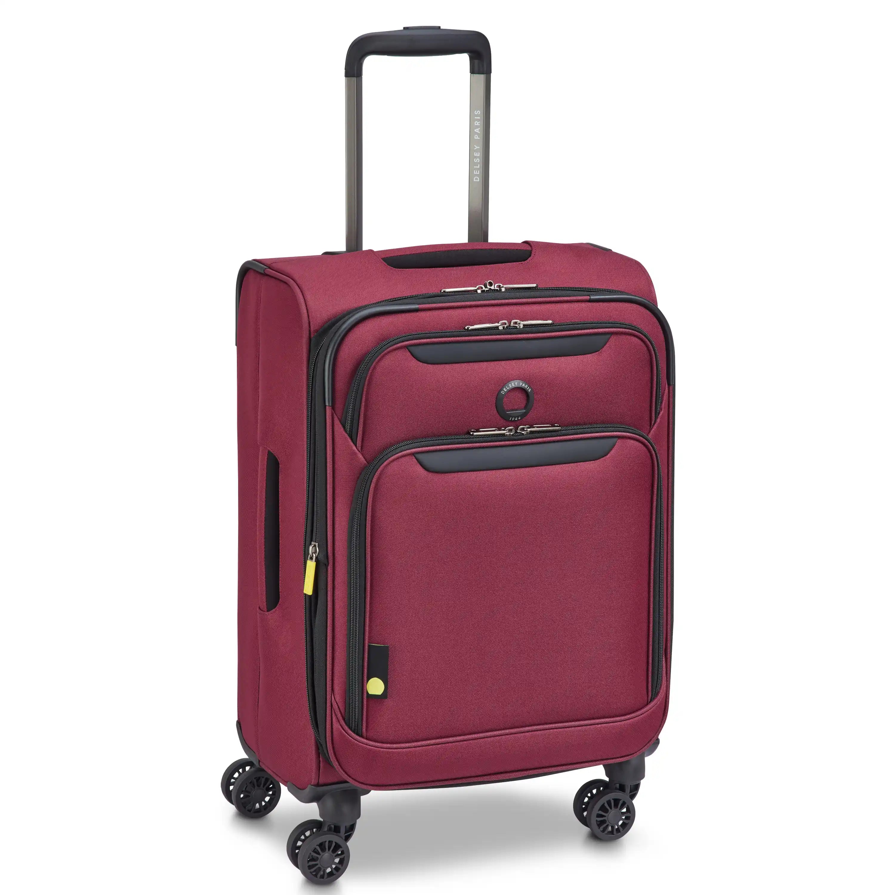 Delsey Sky Max 3.0 Carry-On Plus Expandable Softside Luggage in Burgundy — angle view 2 # color_Burgundy