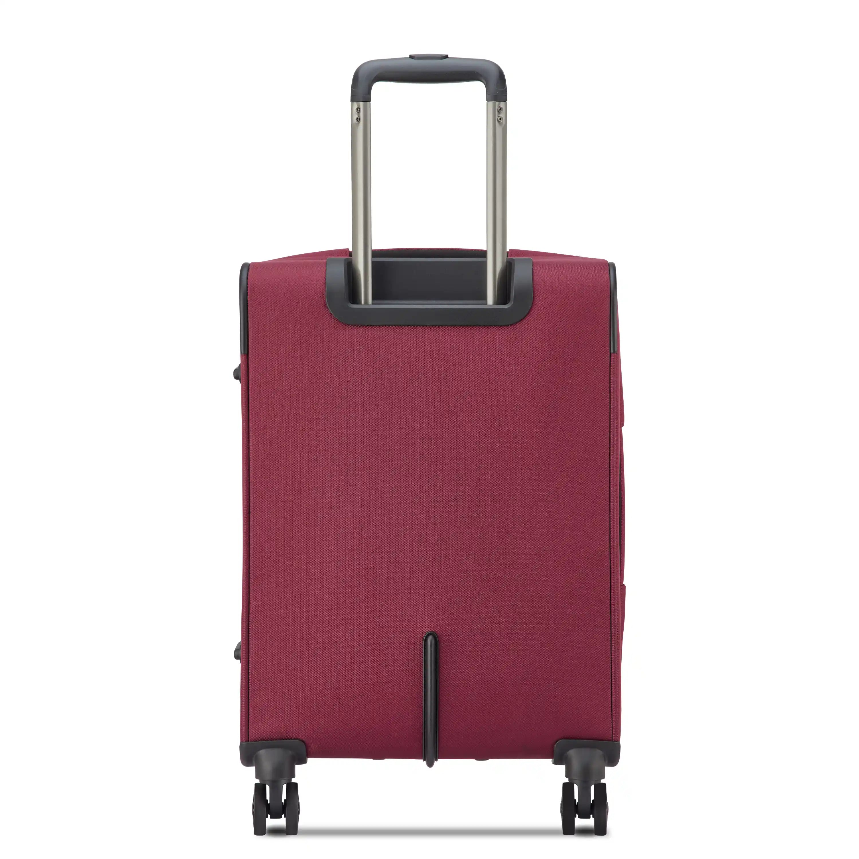 Delsey Sky Max 3.0 Carry-On Plus Expandable Softside Luggage in Burgundy — back view # color_Burgundy