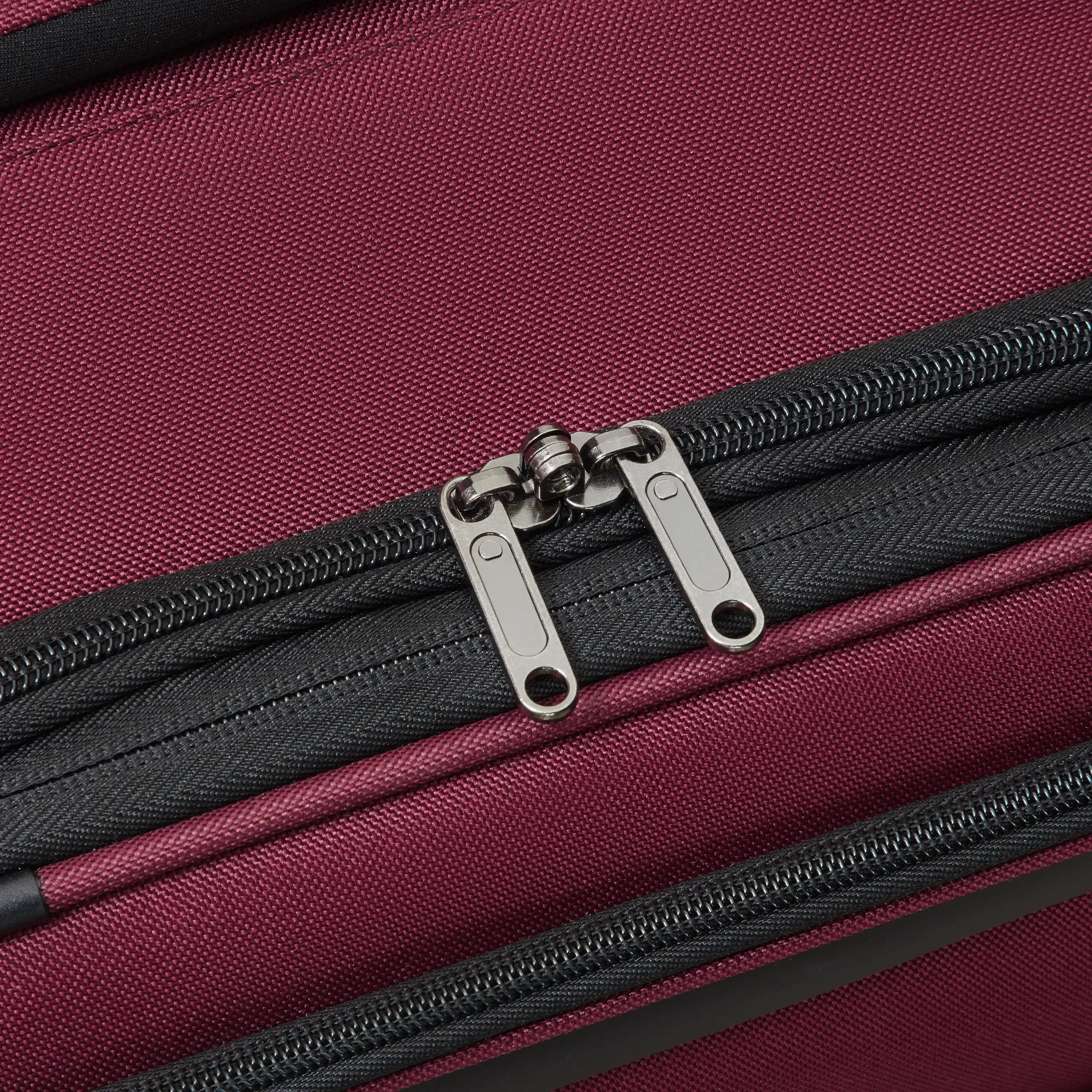 Delsey Sky Max 3.0 Carry-On Plus Expandable Softside Luggage in Burgundy — detail view 3 # color_Burgundy