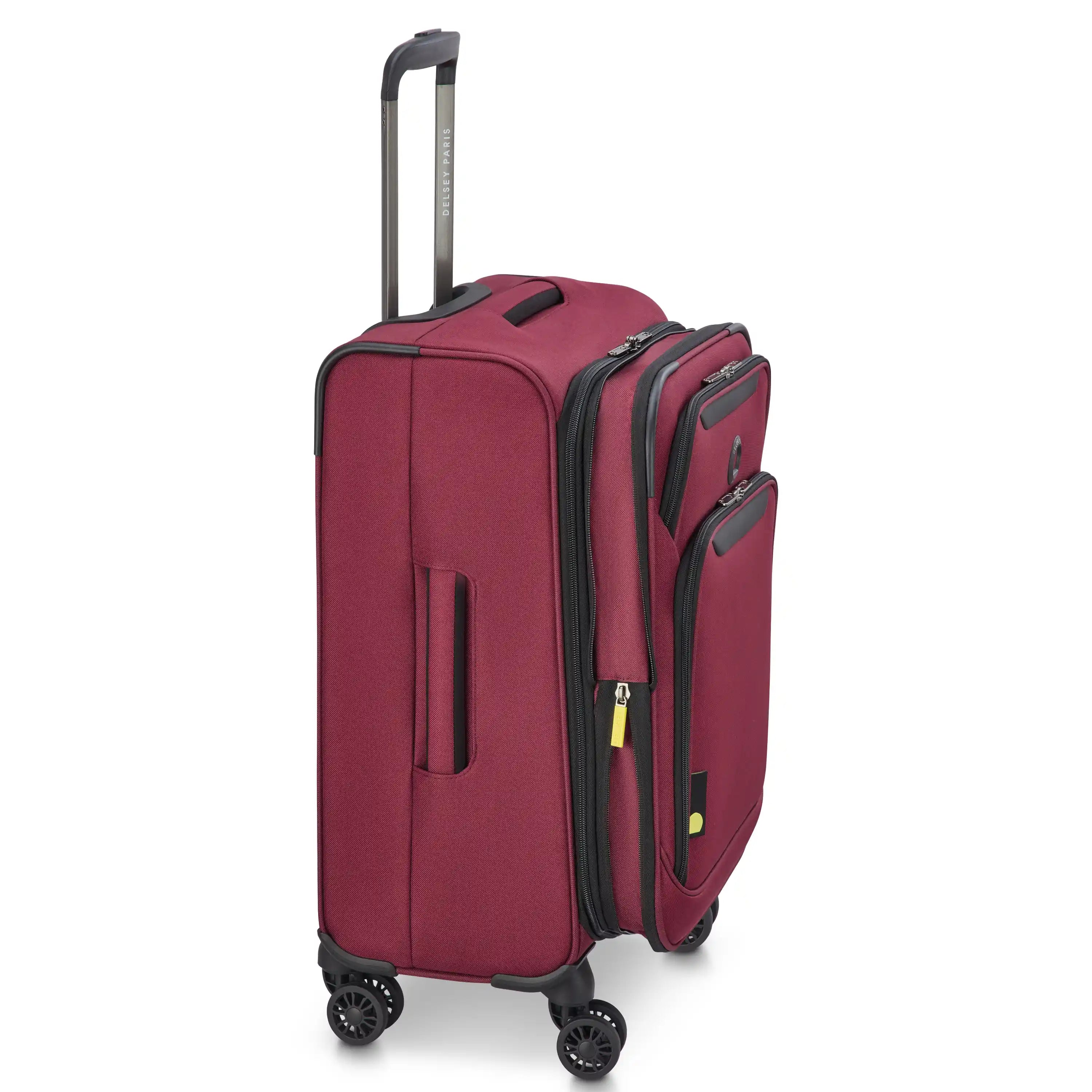 Delsey Sky Max 3.0 Carry-On Plus Expandable Softside Luggage in Burgundy — angle view 3 # color_Burgundy