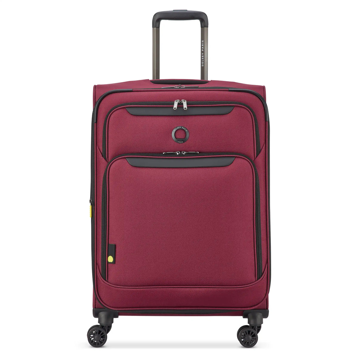Delsey Sky Max 3.0 Medium Check-In Expandable Spinner in Burgundy — front view # color_Burgundy