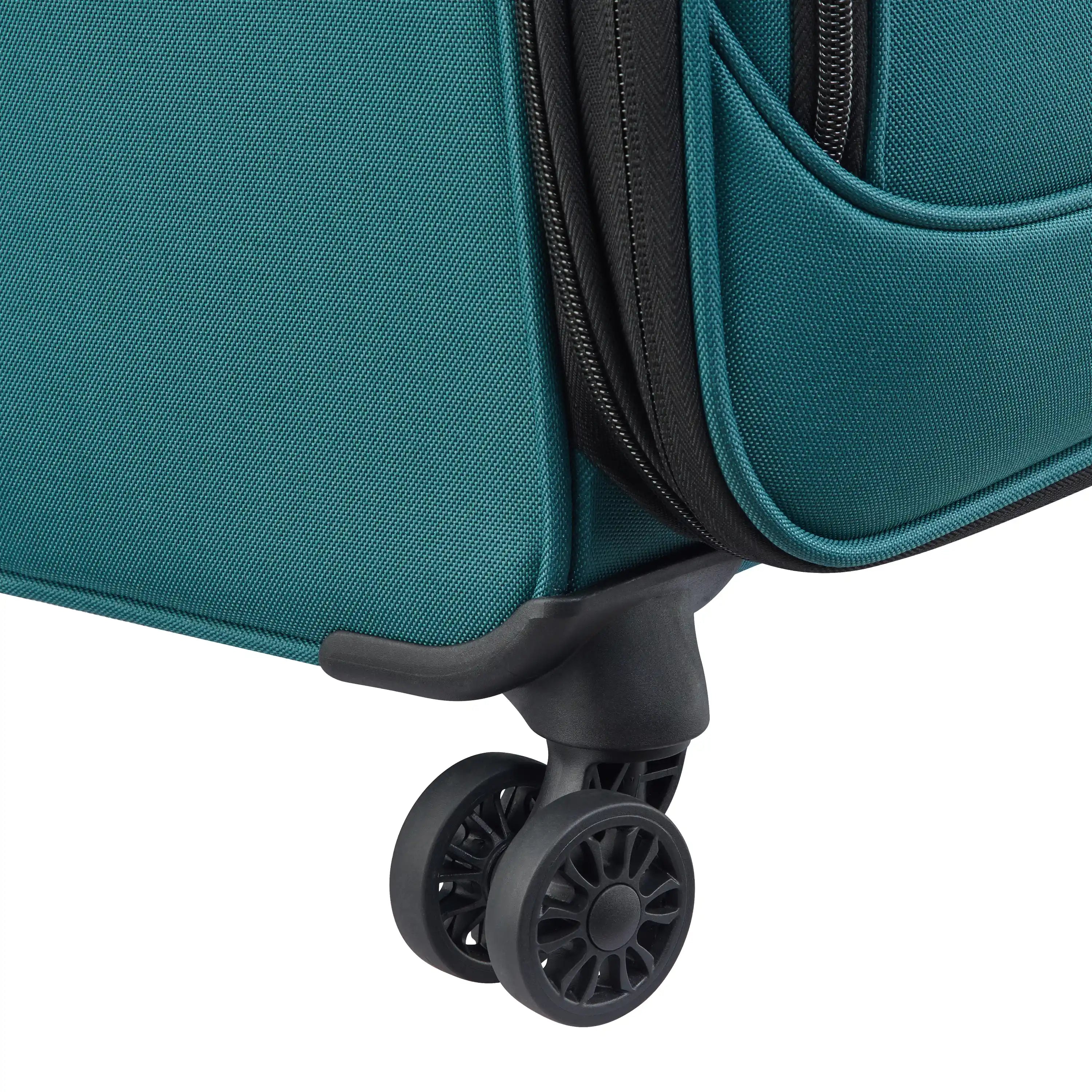 Delsey Sky Max 3.0 Large Check-In Expandable Spinner in Teal Blue — detail view 3 # color_Teal Blue
