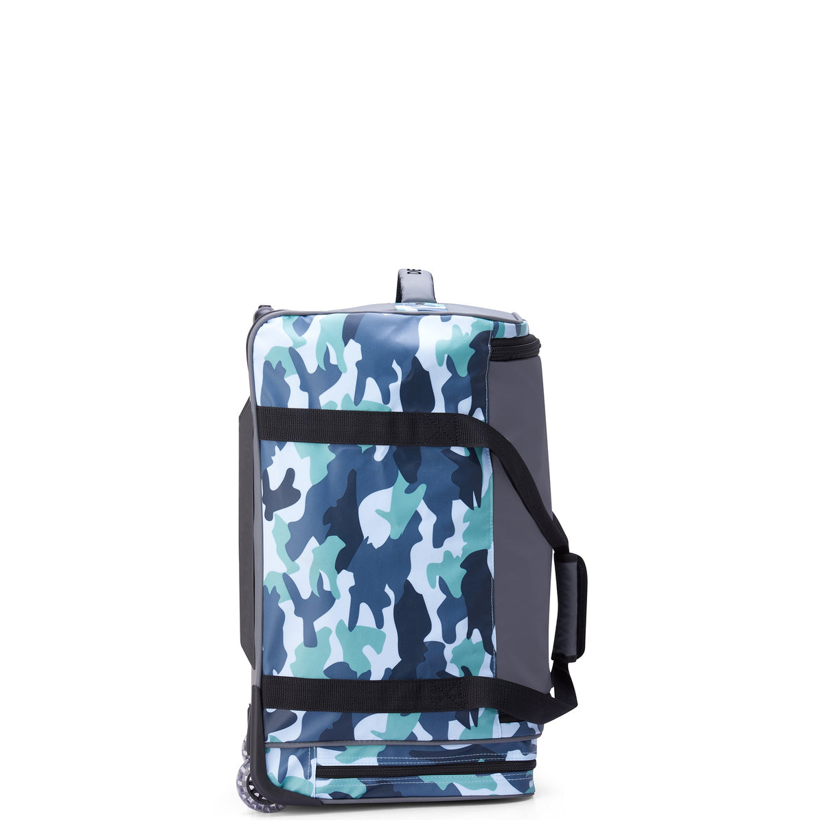 Delsey Raspail Wheeled Carry-On Duffel in Camo — angle view 3