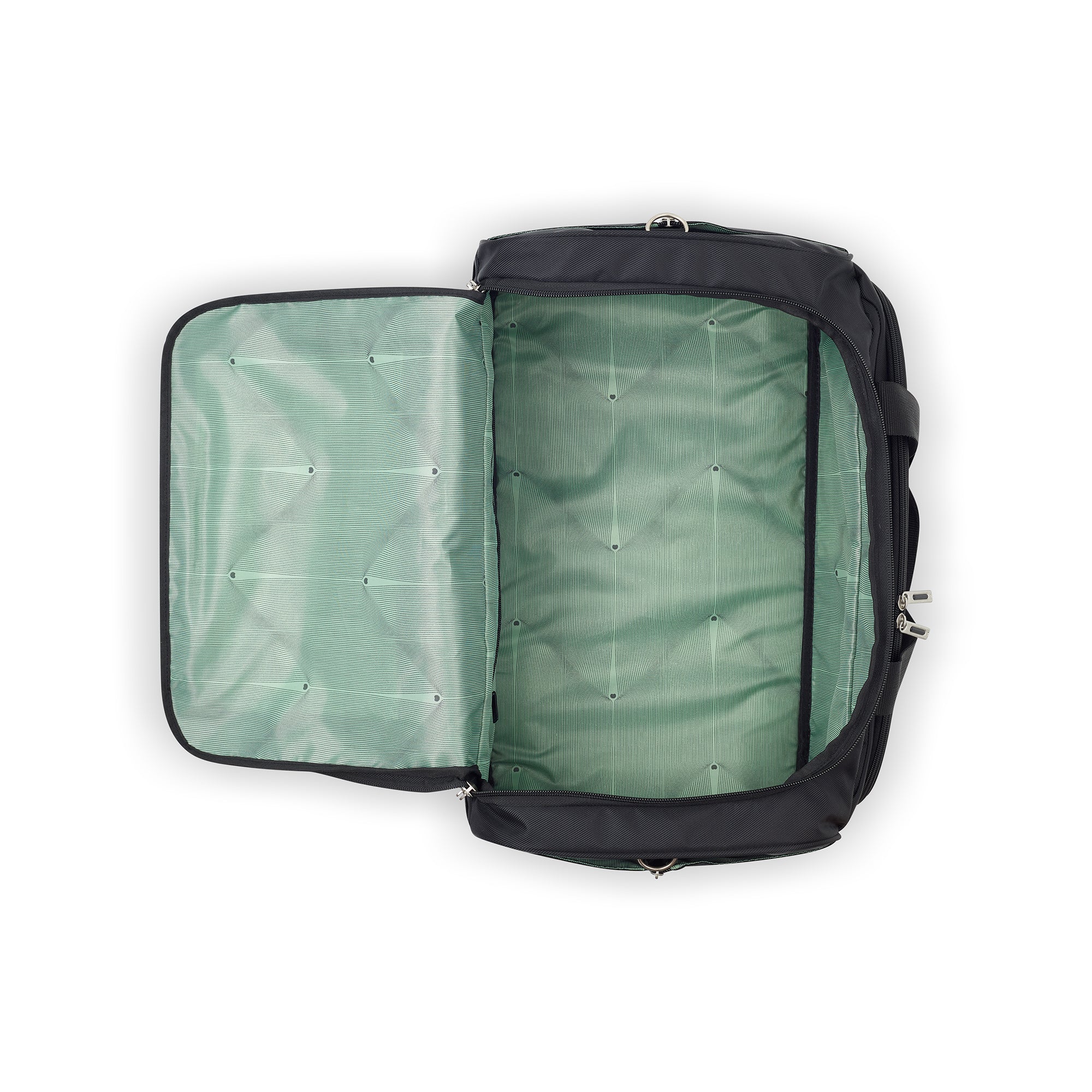 Delsey Sky Max 2.0 Carry-On Duffel Bag in Black — interior view