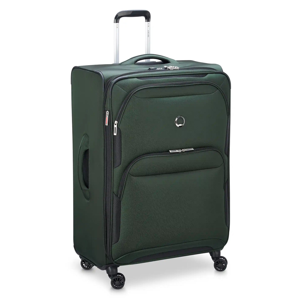Delsey Sky Max 2.0 Large Expandable Spinner in Green — angle view 2 # color_Green