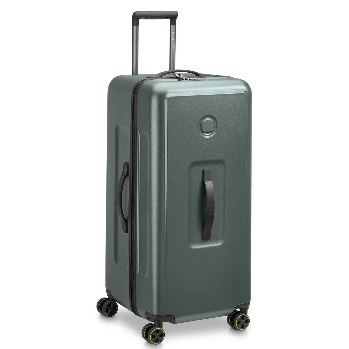 Delsey Turenne 2.0 Large Trunk Spinner in Green — angle view 2 # color_Green