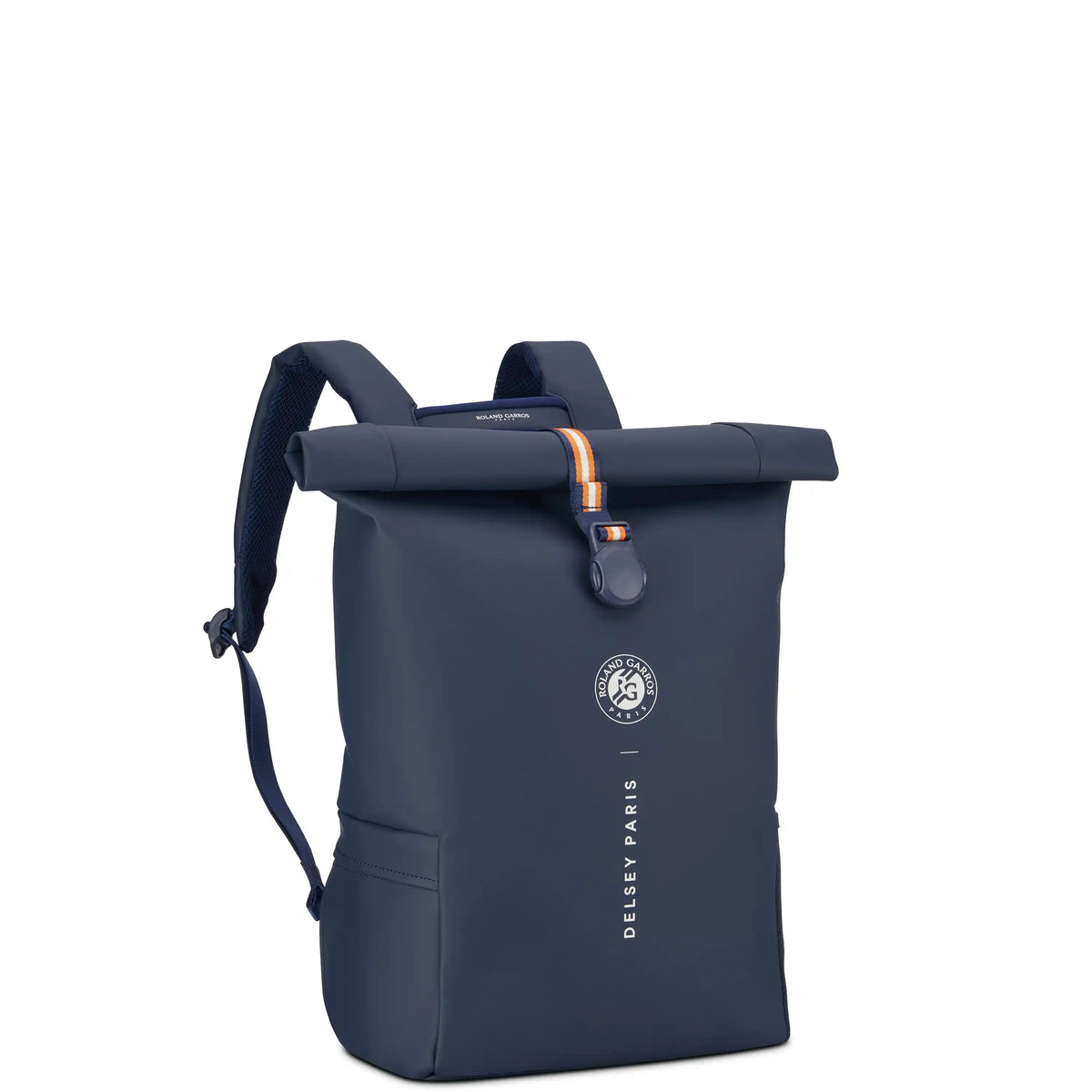 Delsey Turenne Soft Rolltop Backpack in Roland-Garros Limited Edition — angle view 2