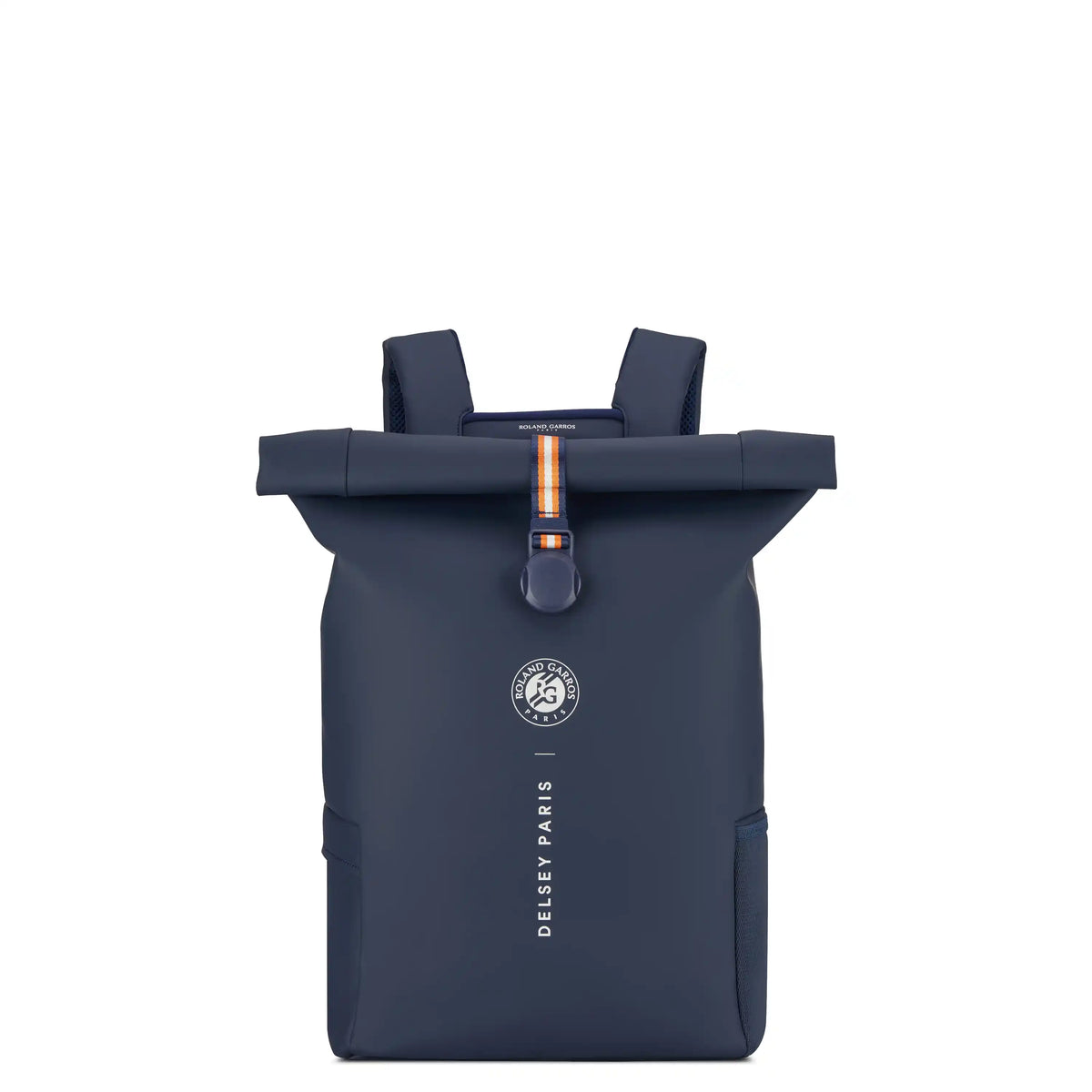Delsey Turenne Soft Rolltop Backpack in Roland-Garros Limited Edition — front view
