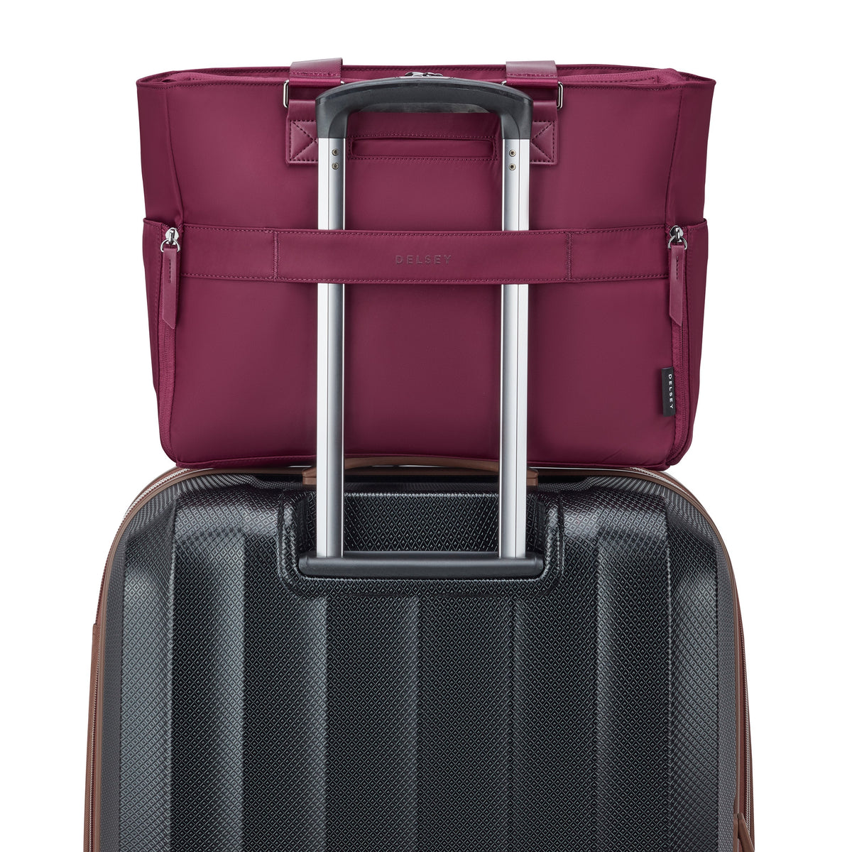 Delsey Victoire 18-Inch Tote Bag in Burgundy — detail view 4