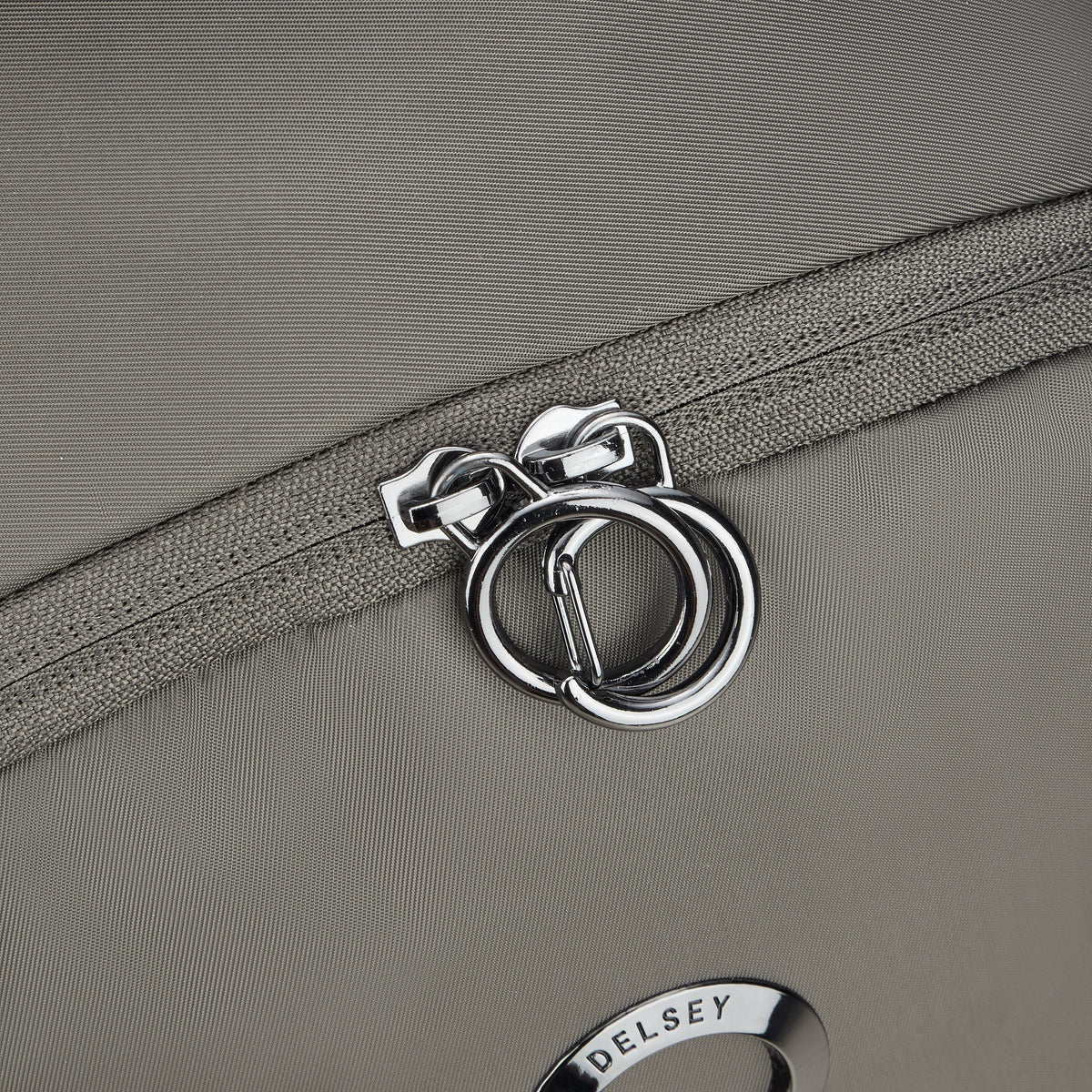 Delsey Victoire 15.6-Inch Laptop Backpack in Taupe — detail view