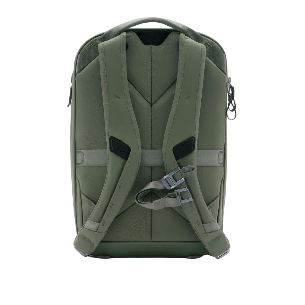 Peak Design Travel Backpack 20L in Sage — back view