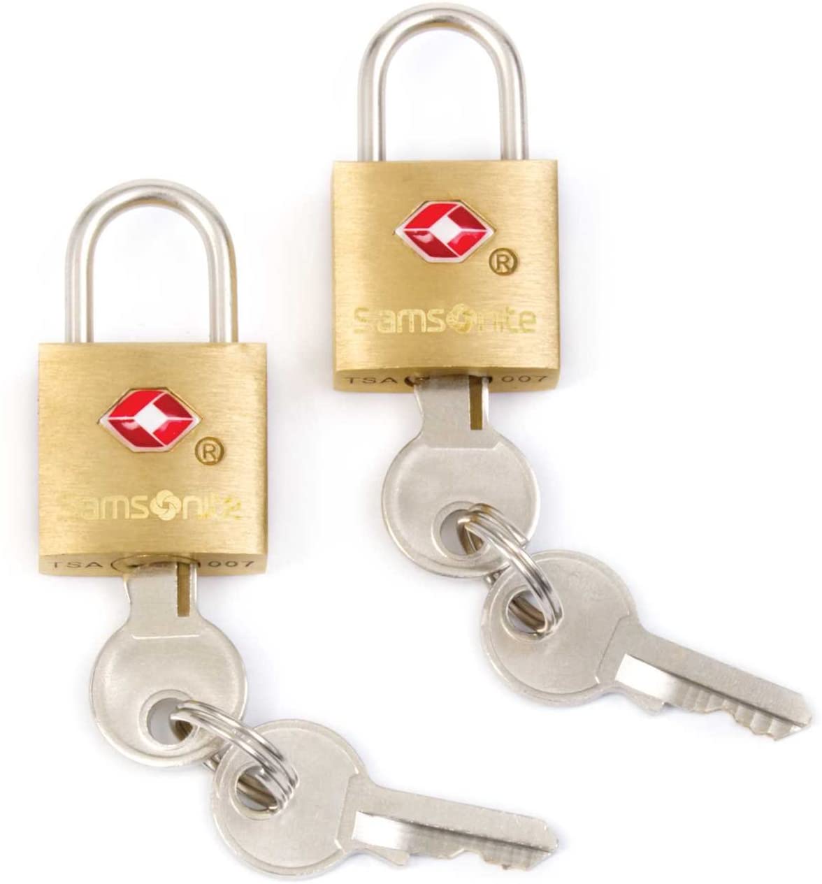 Samsonite 2-Pack Brass Key Lock image 0
