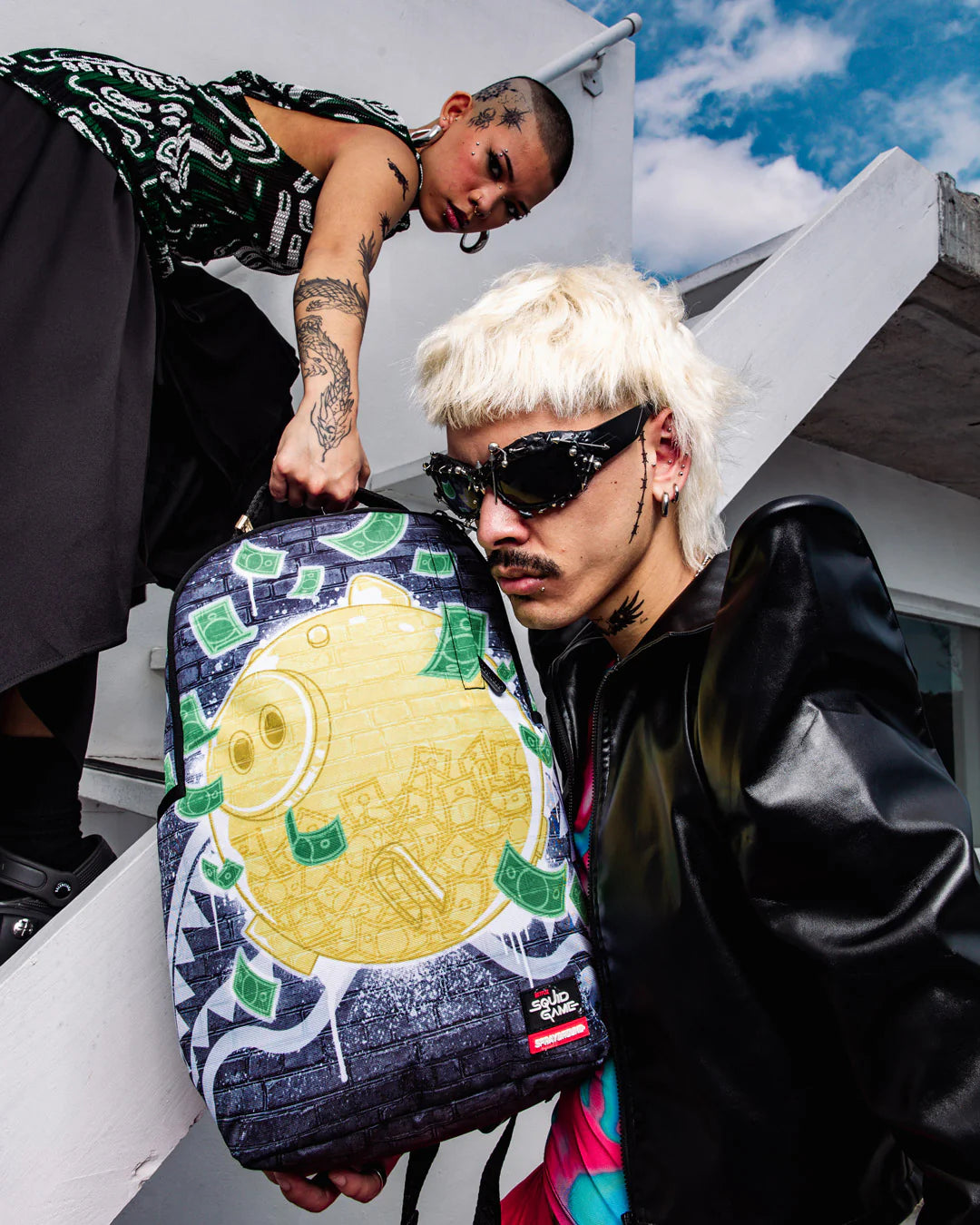 Sprayground Squid Game Collab Big Stacks Backpack, view 7