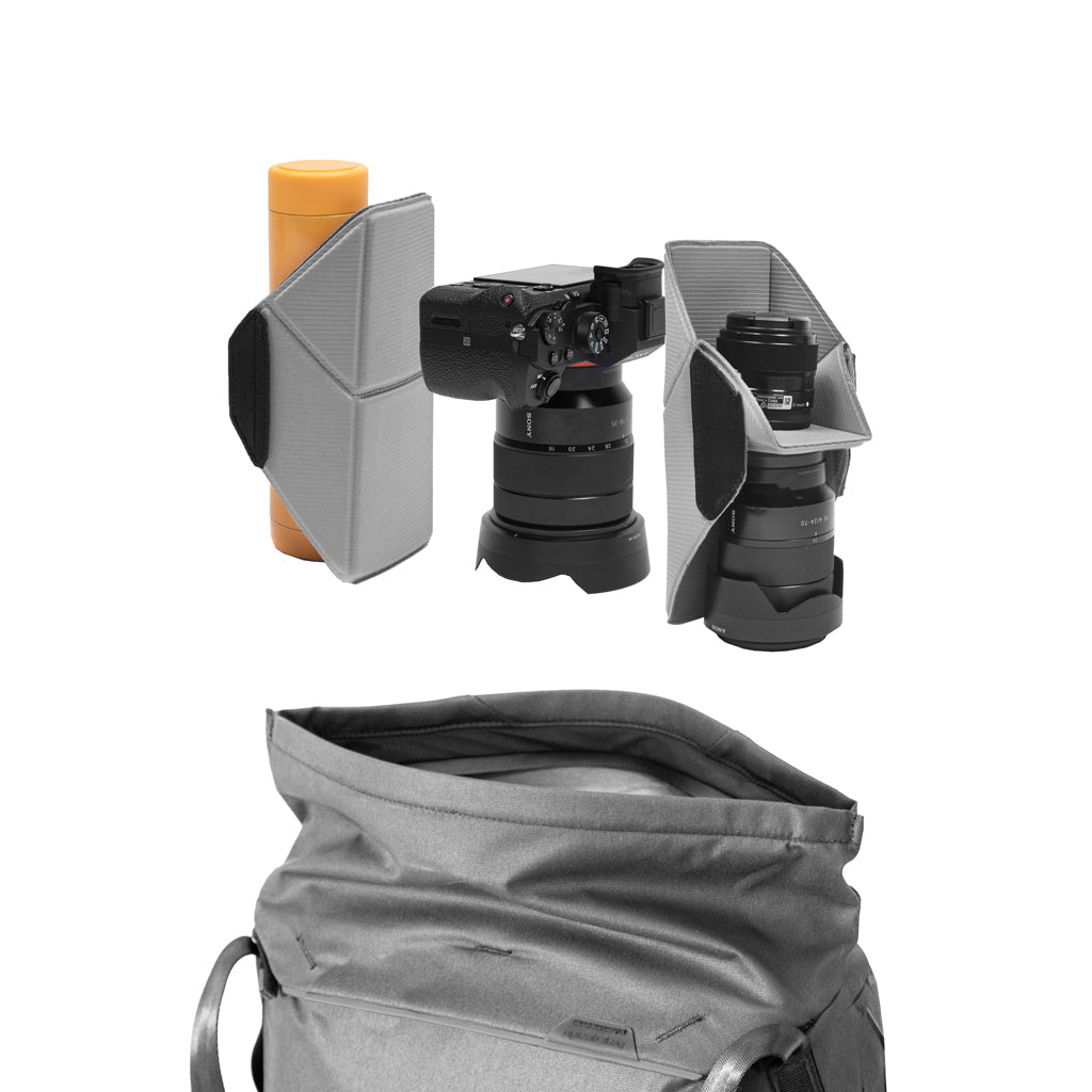 Peak Design Everyday Tote 15L in Black — interior view # color_Black