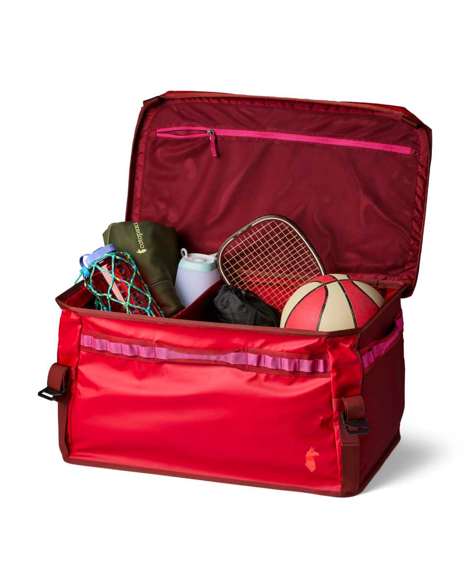 Cotopaxi Allpa 90L Gear Hauler Box in Spicy — angle view 2