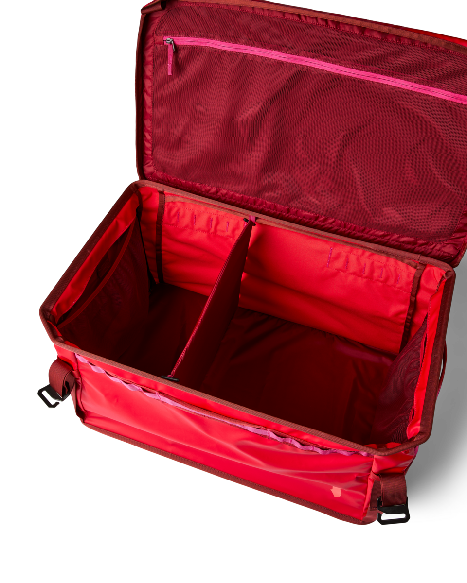 Cotopaxi Allpa 90L Gear Hauler Box in Spicy — interior view