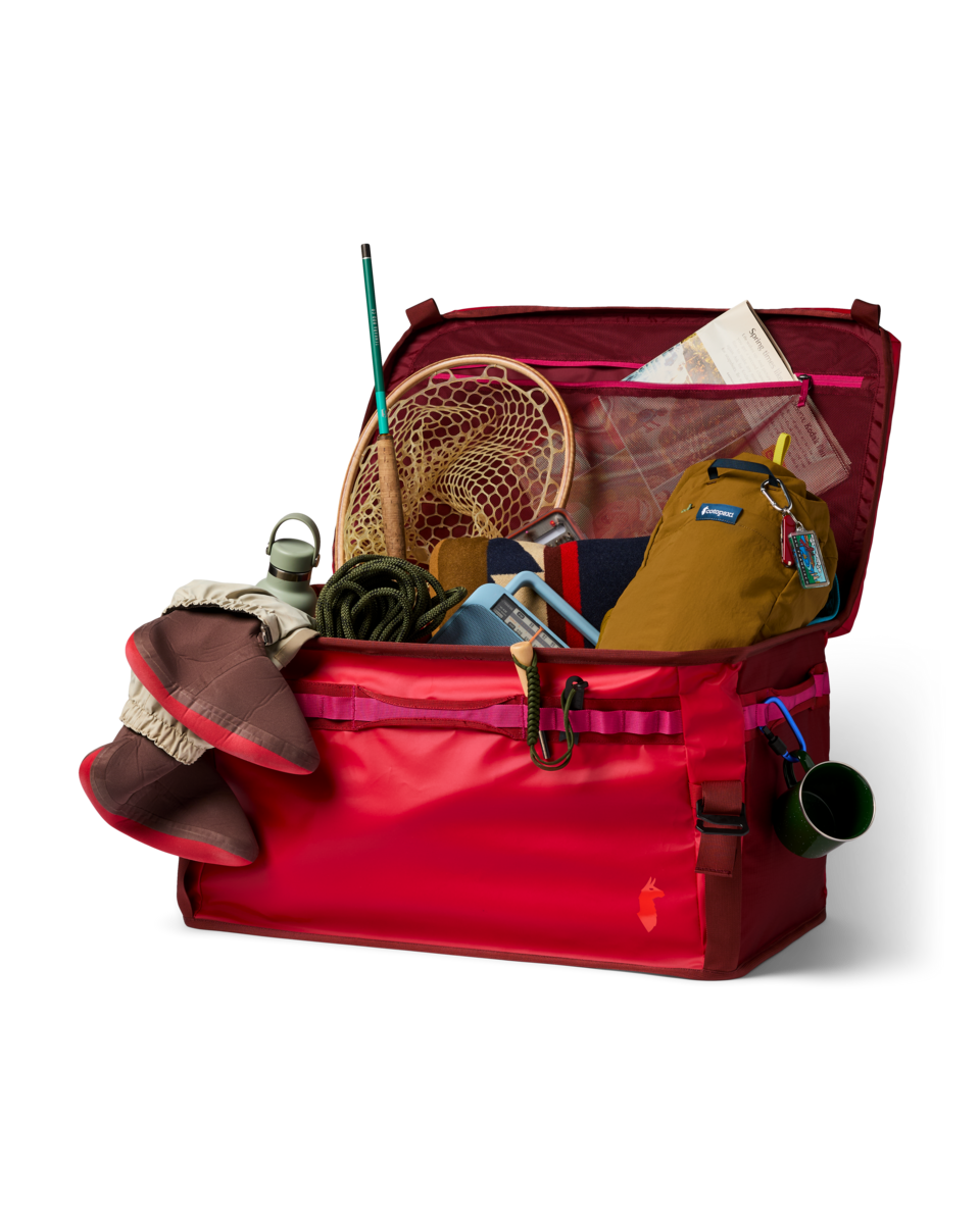 Cotopaxi Allpa 90L Gear Hauler Box in Spicy — angle view 4