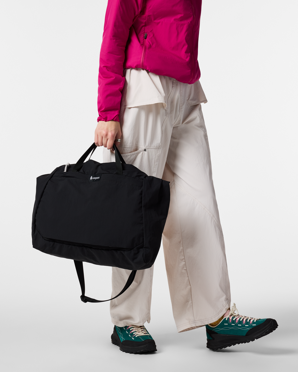 Cotopaxi Empacable 30L Tote in Black — angle view 2