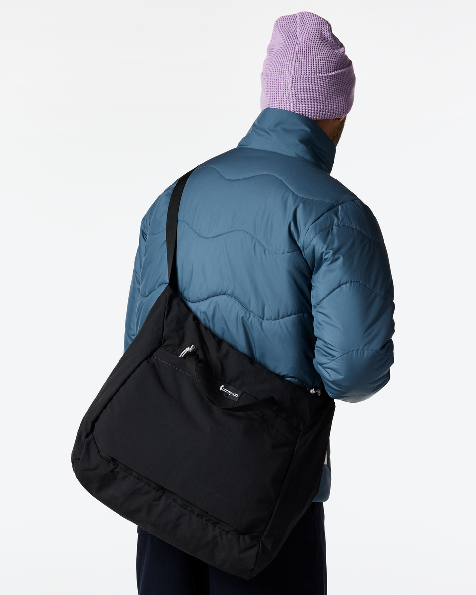 Cotopaxi Empacable 30L Tote in Black — angle view 3