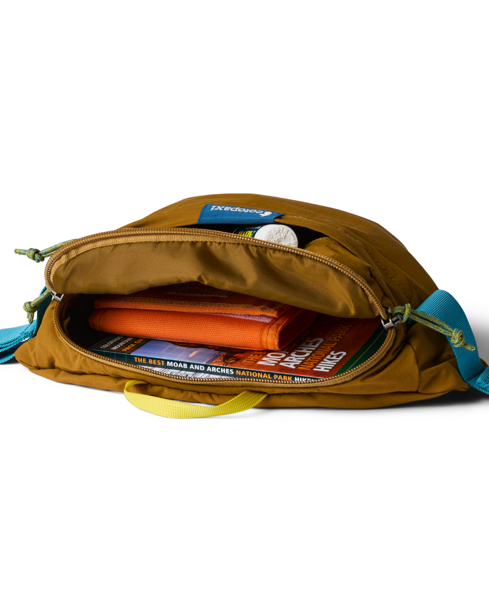Cotopaxi Empacable 3L Sling in Log Cabin — angle view 2