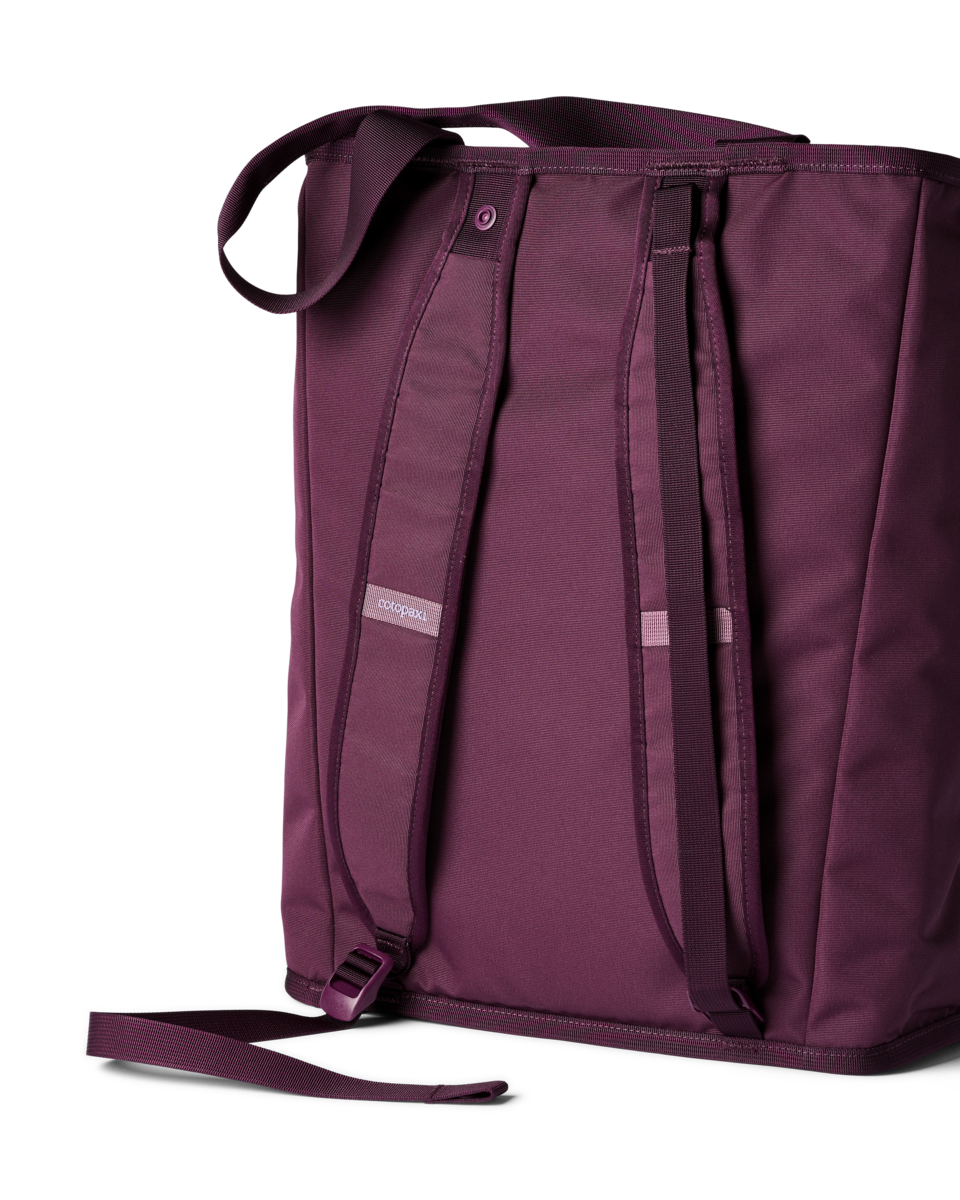 Cotopaxi Todo 22L Convertible Tote in Acai — angle view 3