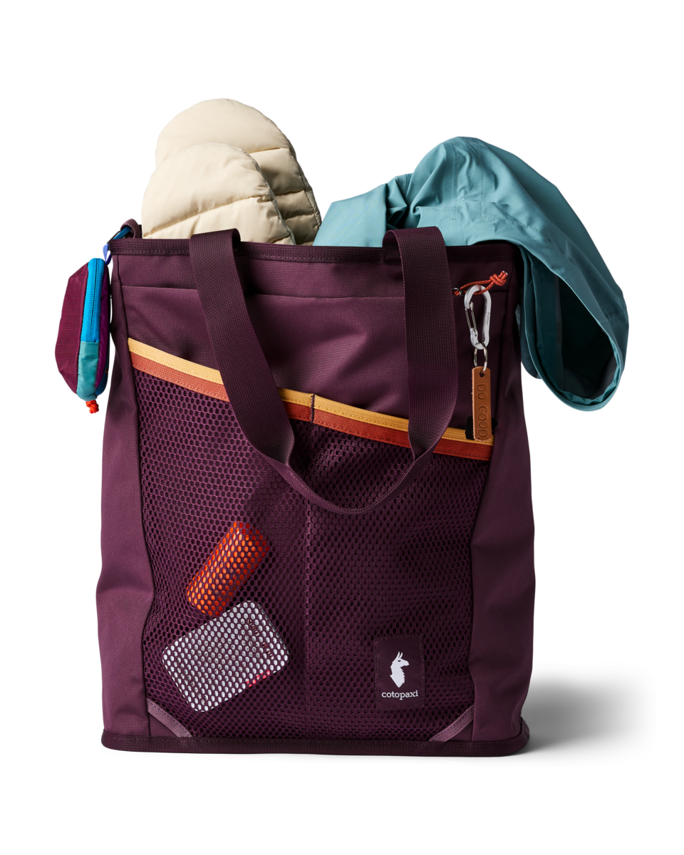 Cotopaxi Todo 22L Convertible Tote in Acai — detail view