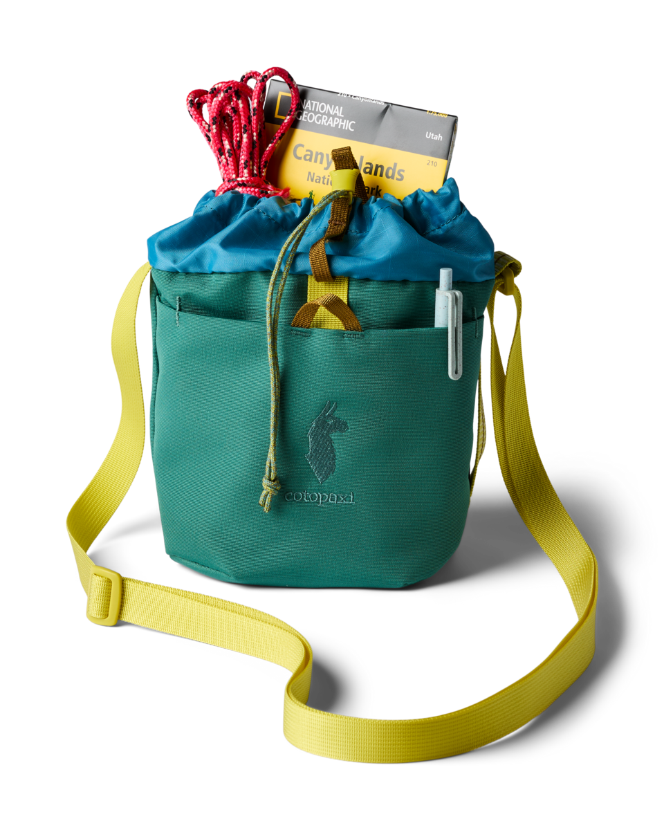 Cotopaxi Todo 3L Bucket Bag in Juniper — lifestyle