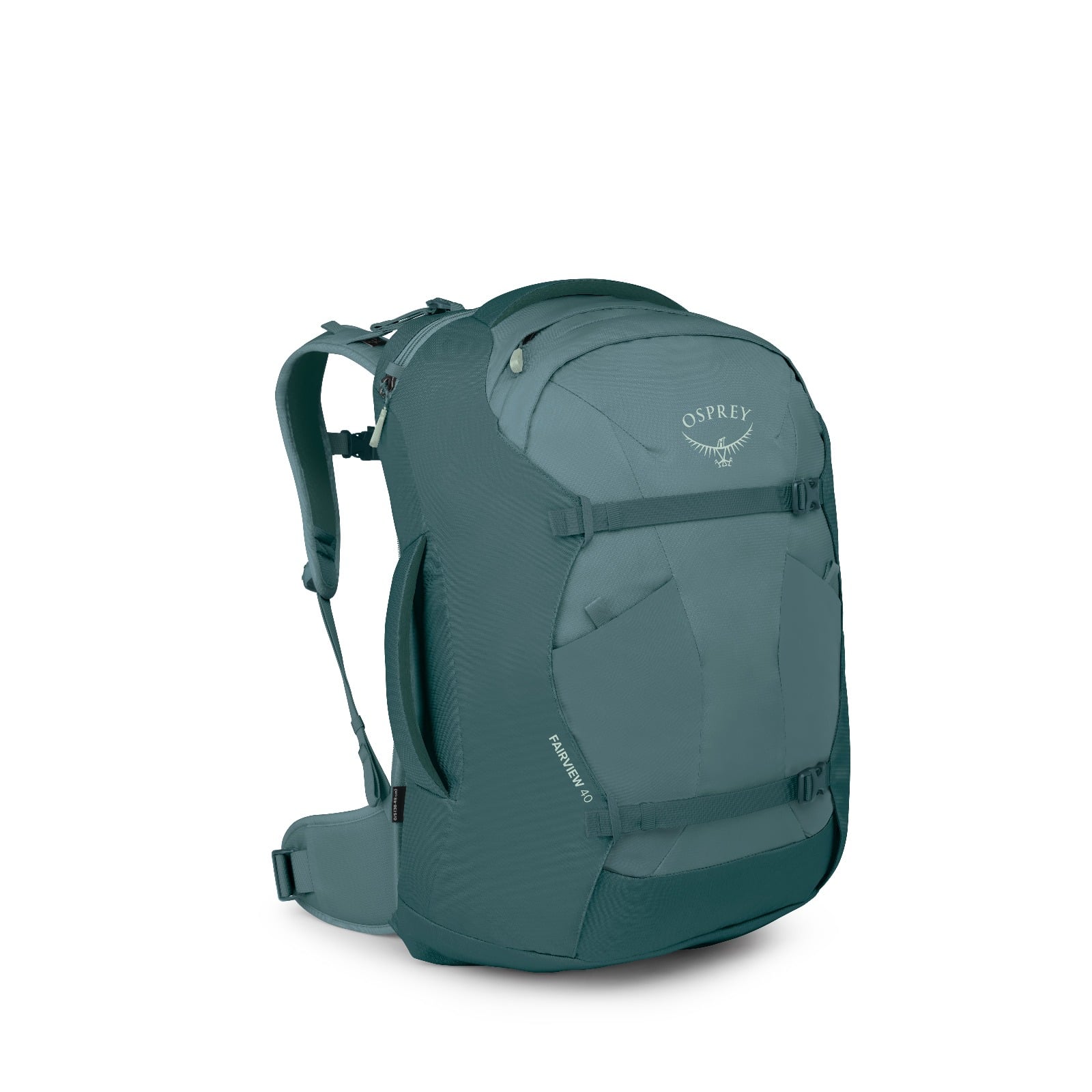 Osprey Fairview Women's Travel Pack-40L in Cascade Blue-Torrent Blue — front view # color_Cascade Blue-Torrent Blue
