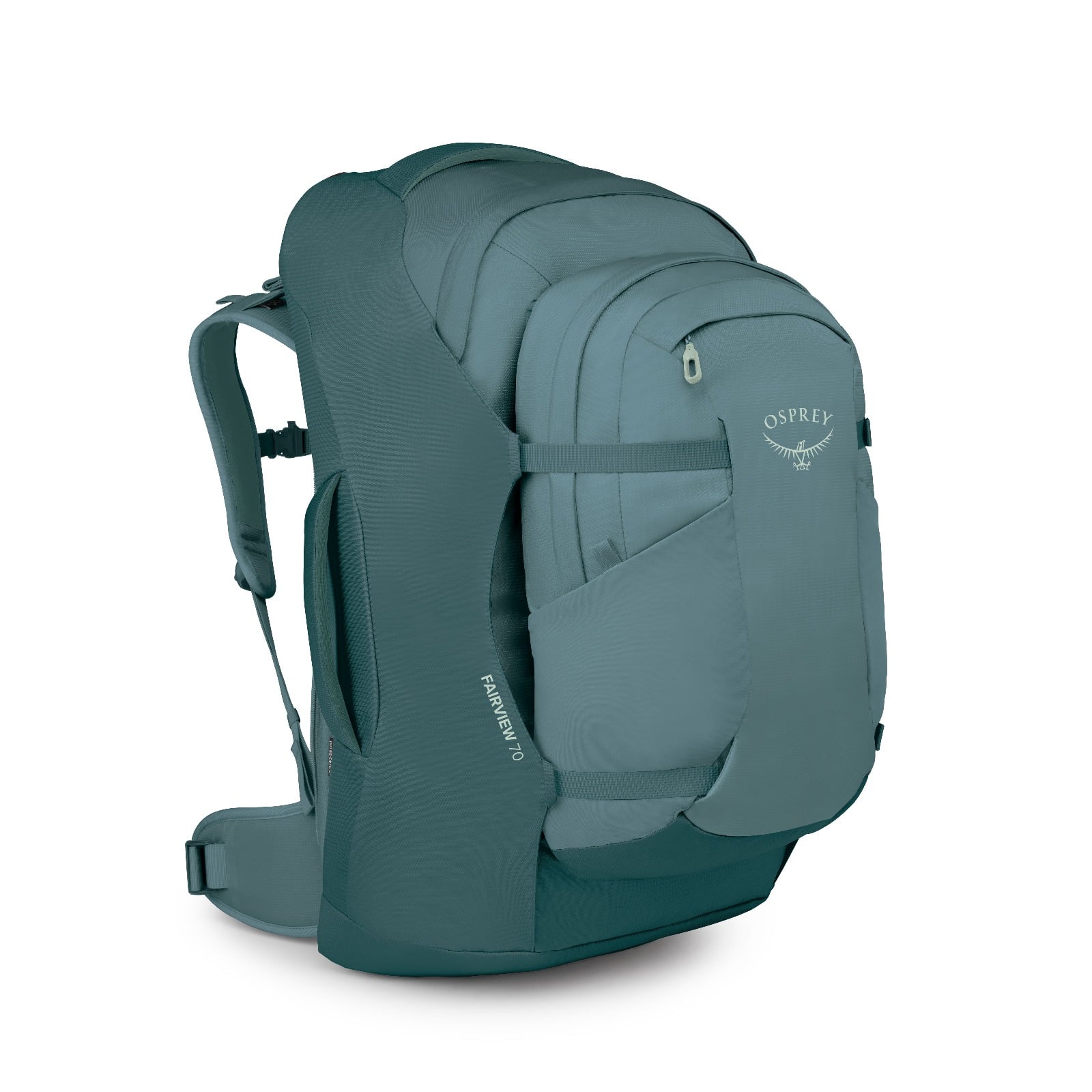 Osprey Fairview 70 Women's Travel Pack 70L in Cascade Blue-Torrent Blue — front view