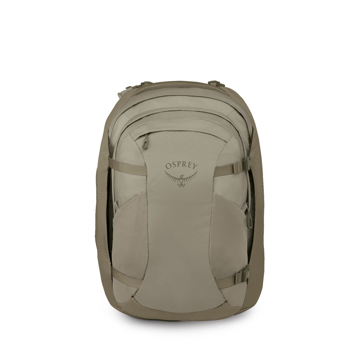Osprey Farpoint Travel Pack-55L in Sawdust Tan — angle view 2