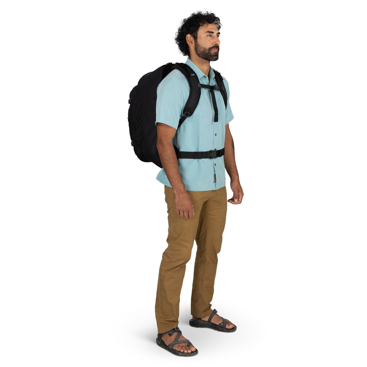 Osprey Farpoint Travel Pack-55L in Black — lifestyle