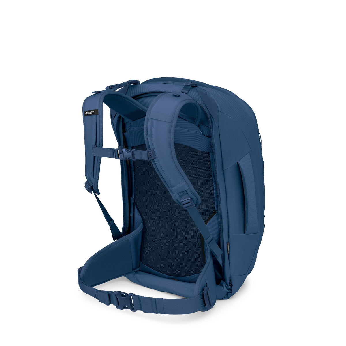 Osprey Farpoint Travel Pack-55L in Antique Blue — back view